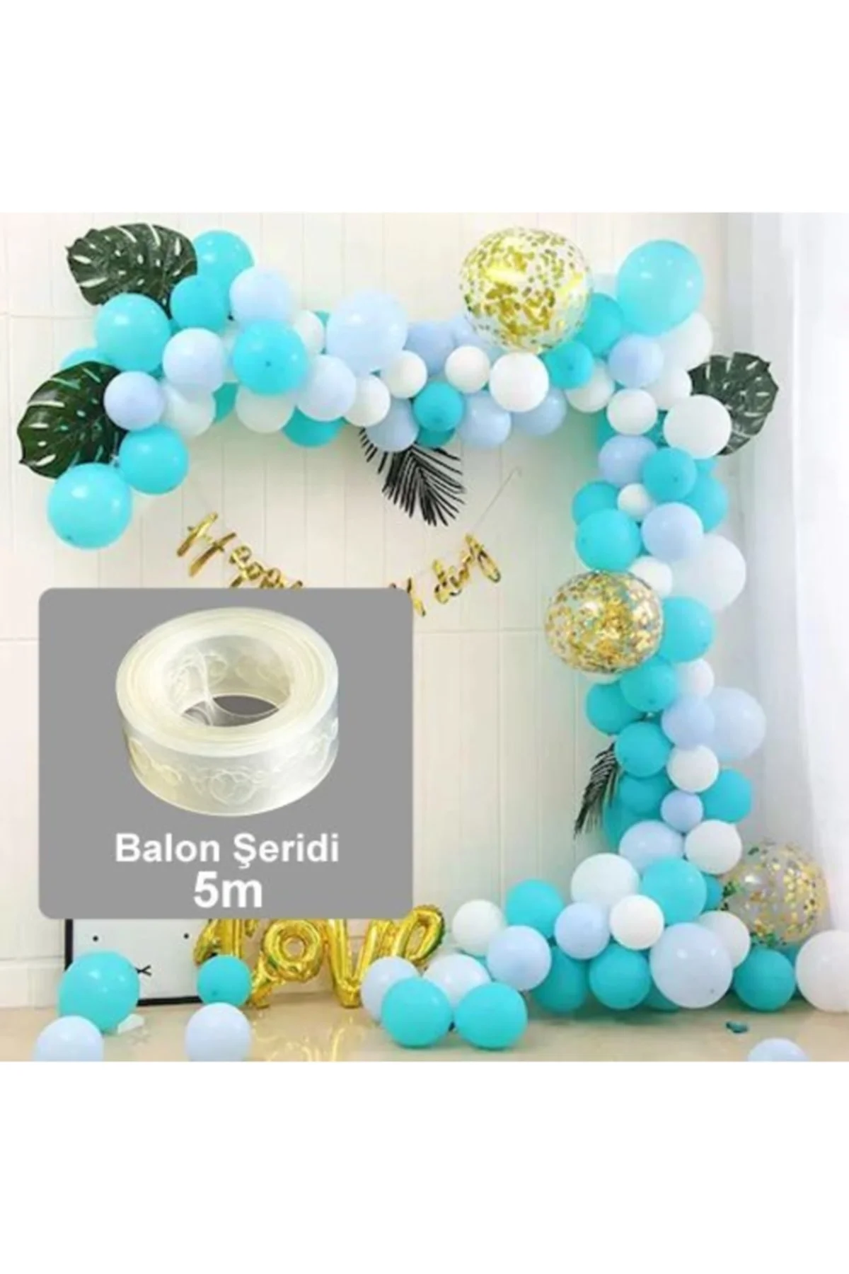 Balon Zincir Yapma Aparatı Balon Kemeri Balon Şerit Aparatı 5 Metre