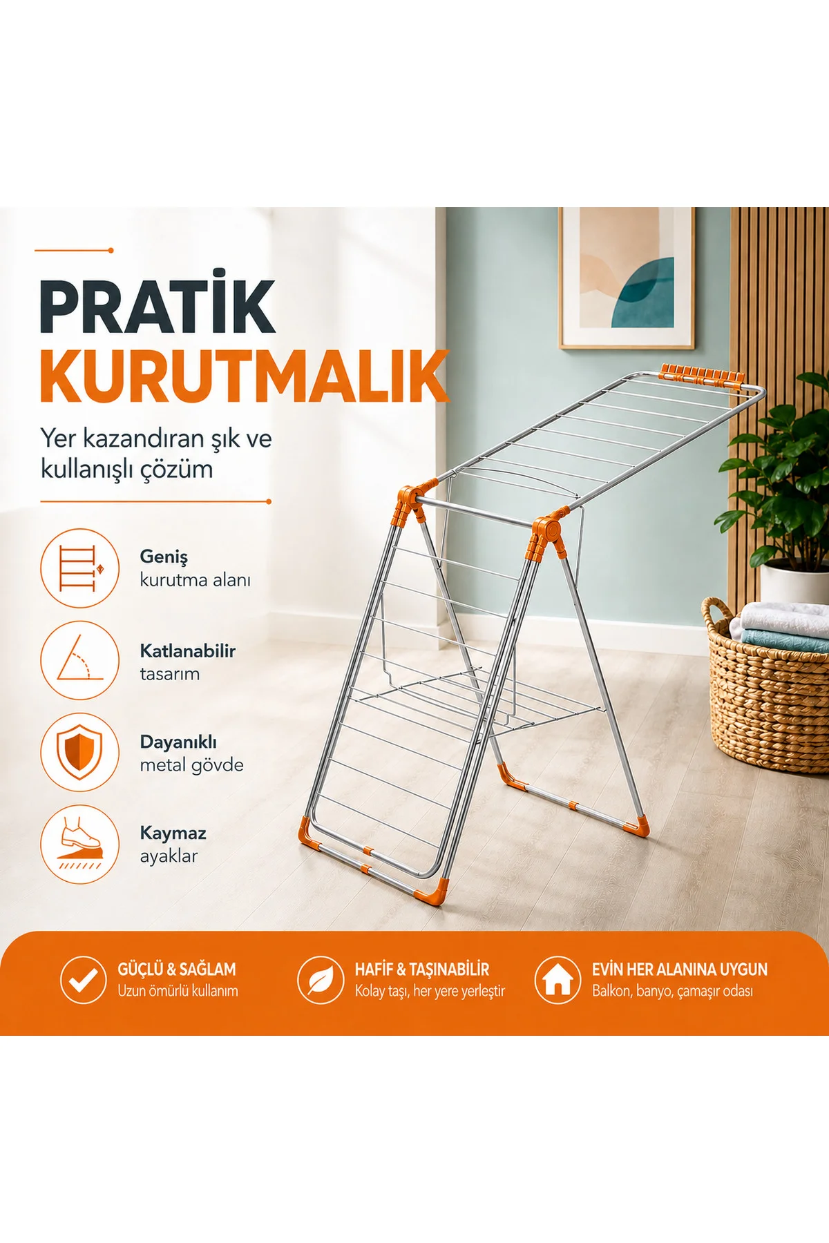 Nk-0505 Rose Çamaşır Kurutmalık - NOKHBA Görsel 3