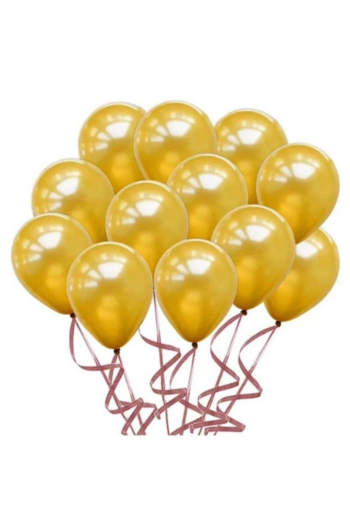 Rose Gold Renk Metalik Balon Sedefli Balon 100 Adet