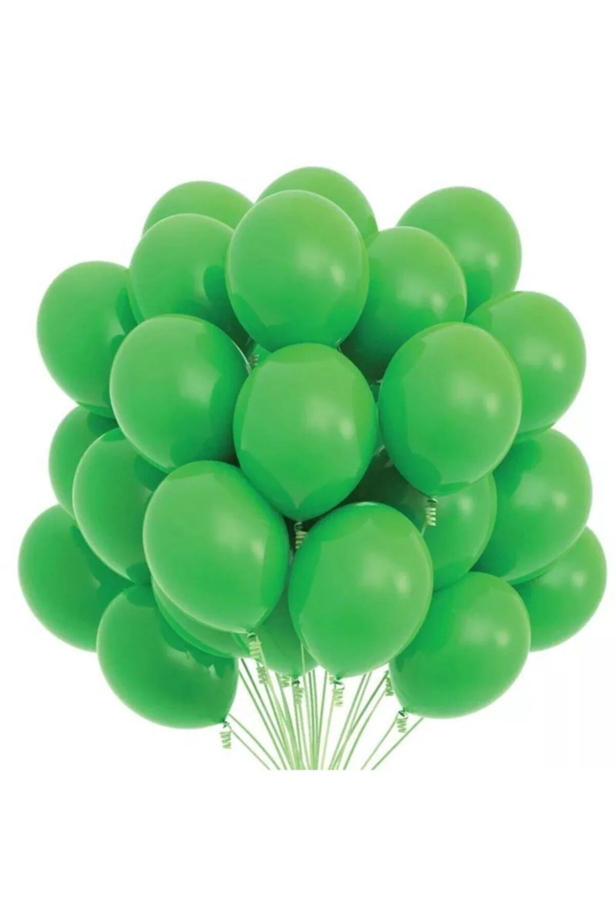 Yeşil Renk Metalik Balon Sedefli Balon 100 Adet