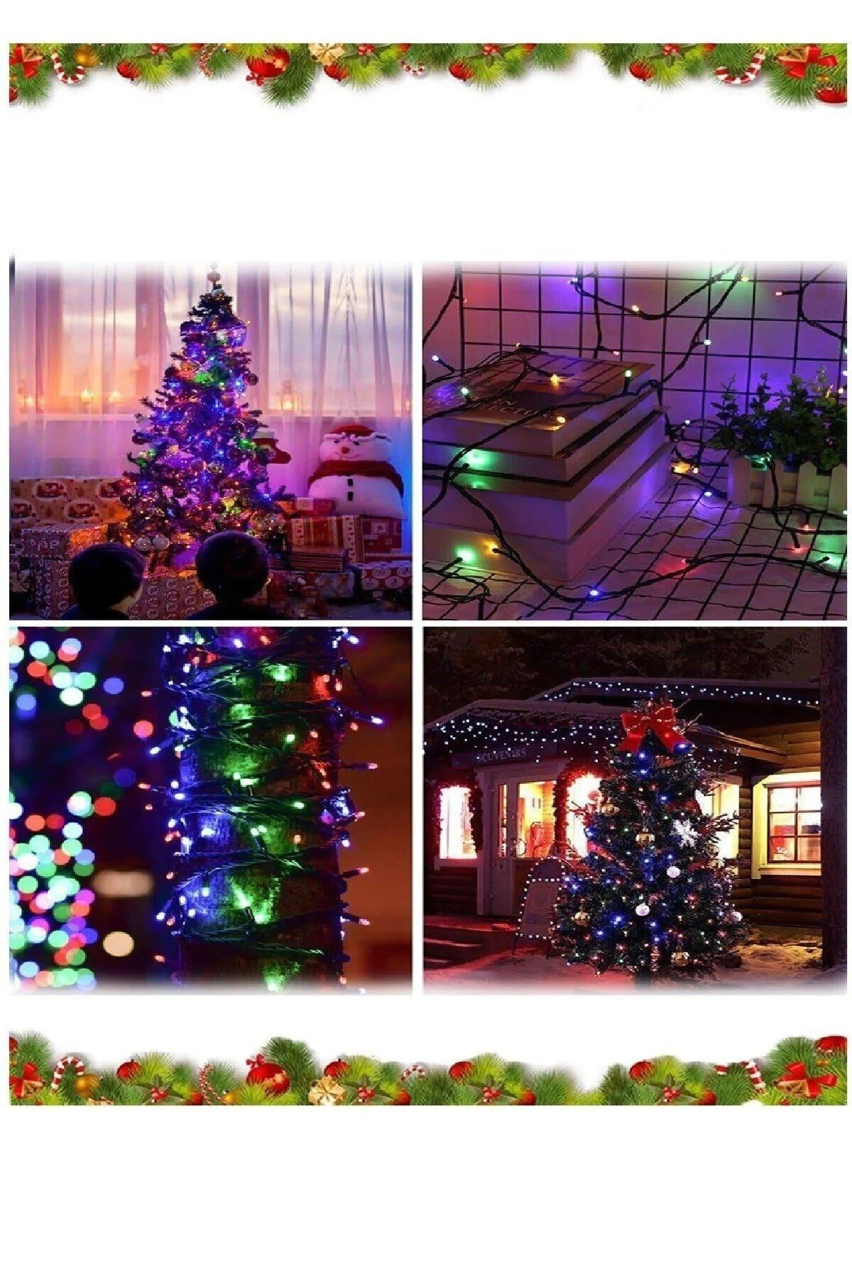 10mt Rgb 100 Led Fişli Noel Parti Yılbaşı Ağaç Dekoratif Aydınlatma Lambası Animasyonlu Süsleme - Firsat Ayi Görsel 2