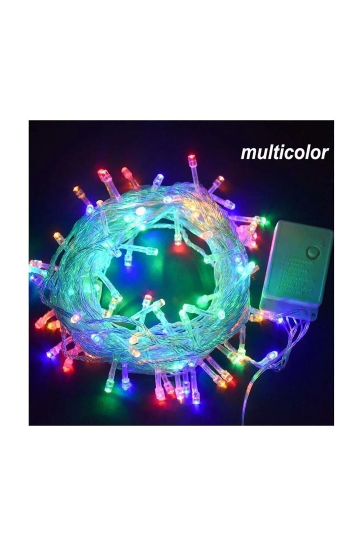 Dekoratif 100 Led Animasyonlu Süs Işık Prizli Karışık Renk 10 Mt - pazariz Görsel 2