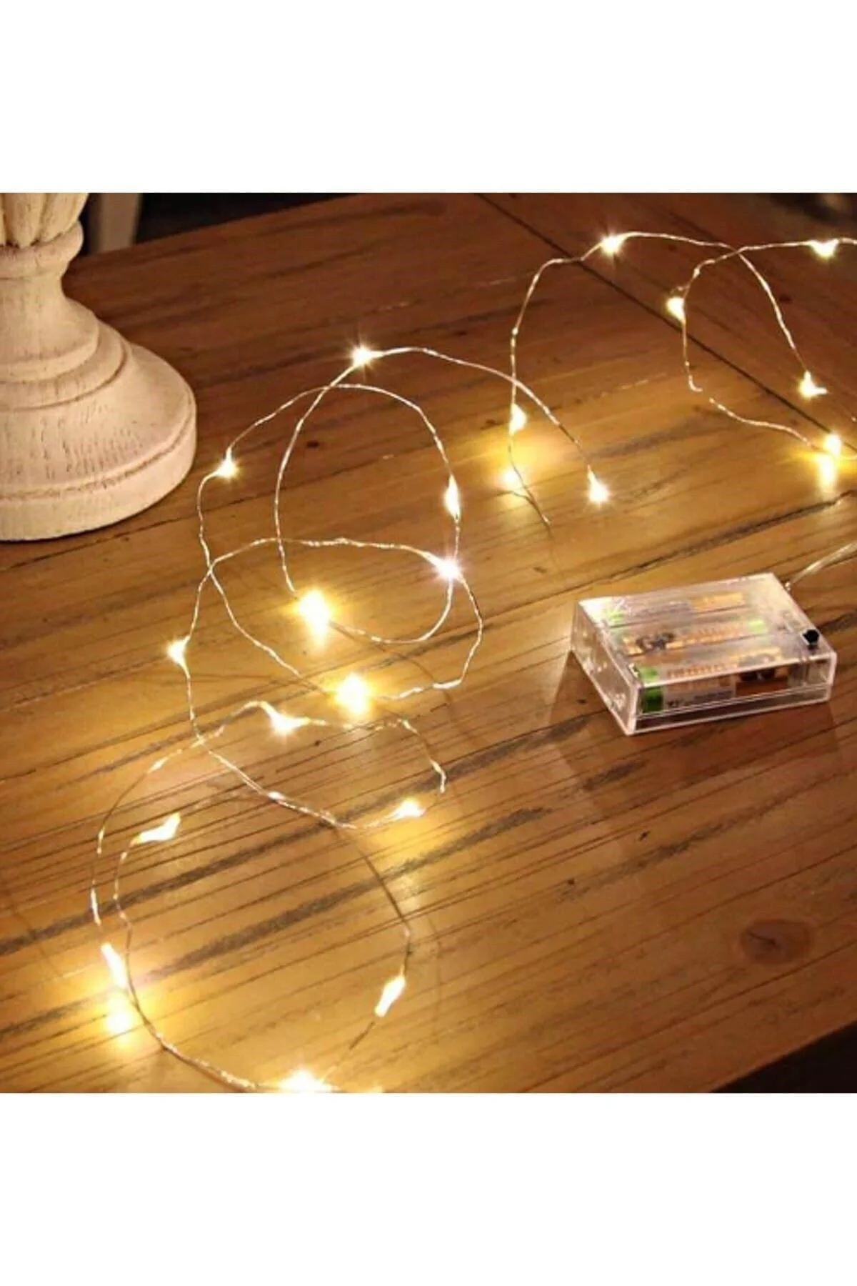 5 Metre Pilli Peri Led Tel Led Işık Dekoratif Led Aydınlatma Süs - pazariz Görsel 2