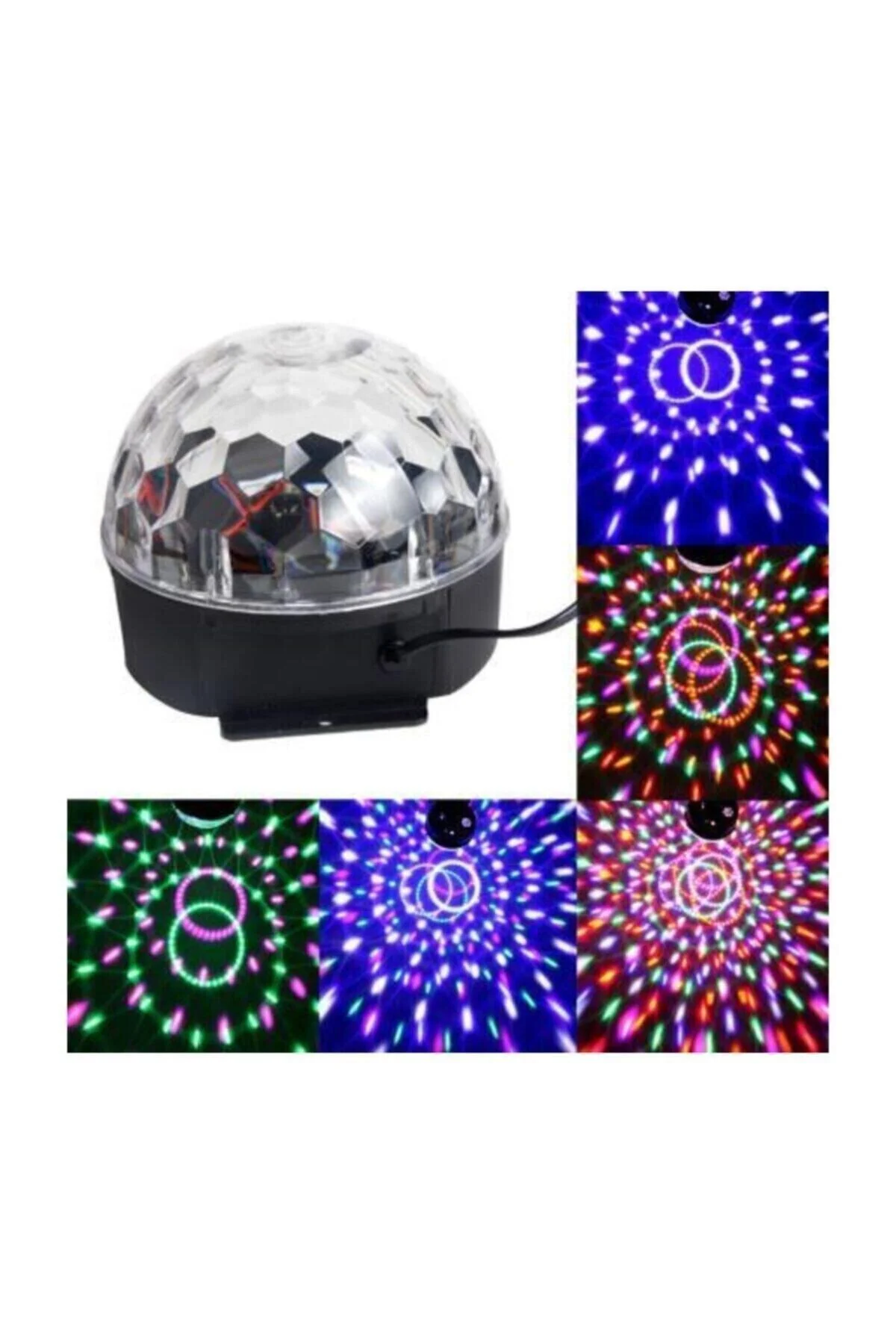 Disko Topu Rgb Ledli Bluetooth Hoparlör Sese Duyarlı -kumandalı - pazariz Görsel 2