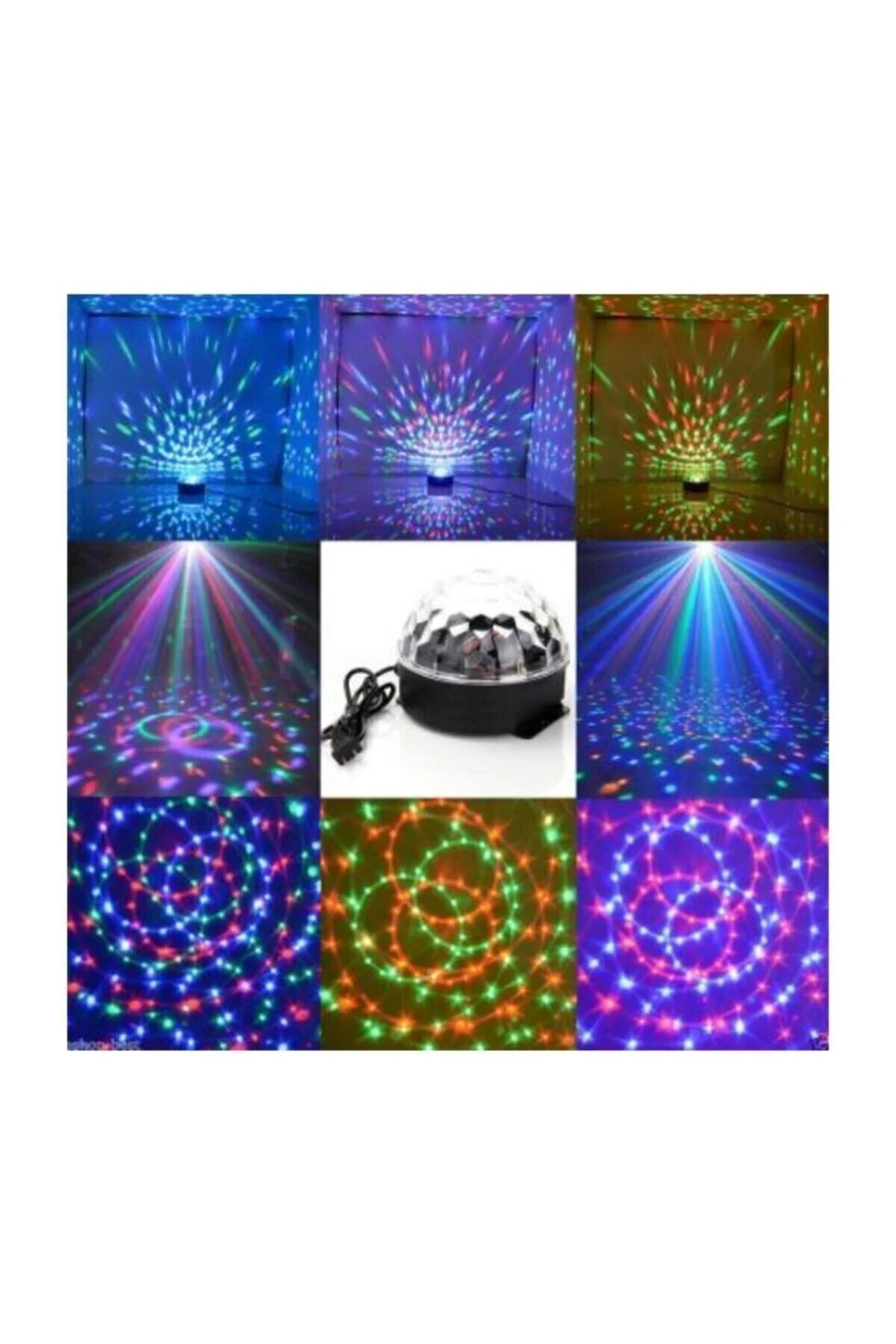 Disko Topu Rgb Ledli Bluetooth Hoparlör Sese Duyarlı -kumandalı - pazariz Görsel 6