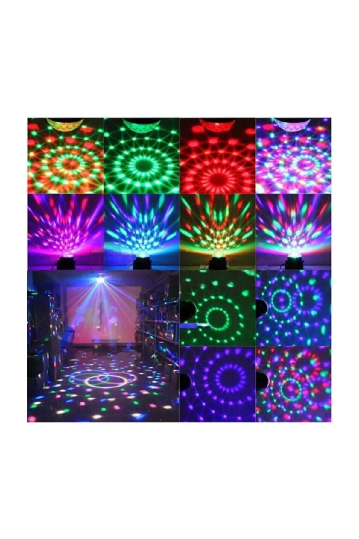 Disko Topu Rgb Ledli Bluetooth Hoparlör Sese Duyarlı -kumandalı - pazariz Görsel 7