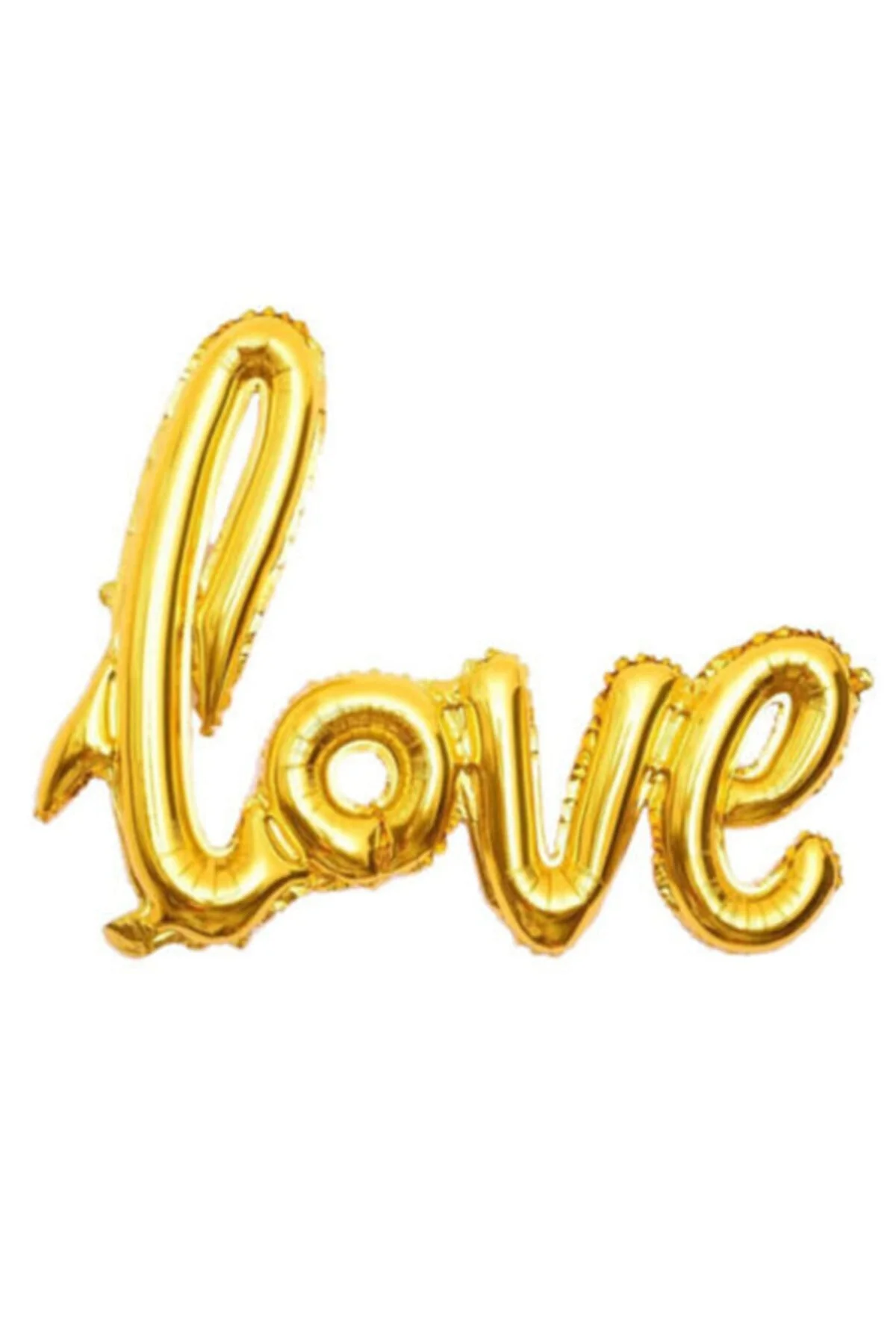 Sevgililer Günü Altın Love Yazılı Folyo Balon
