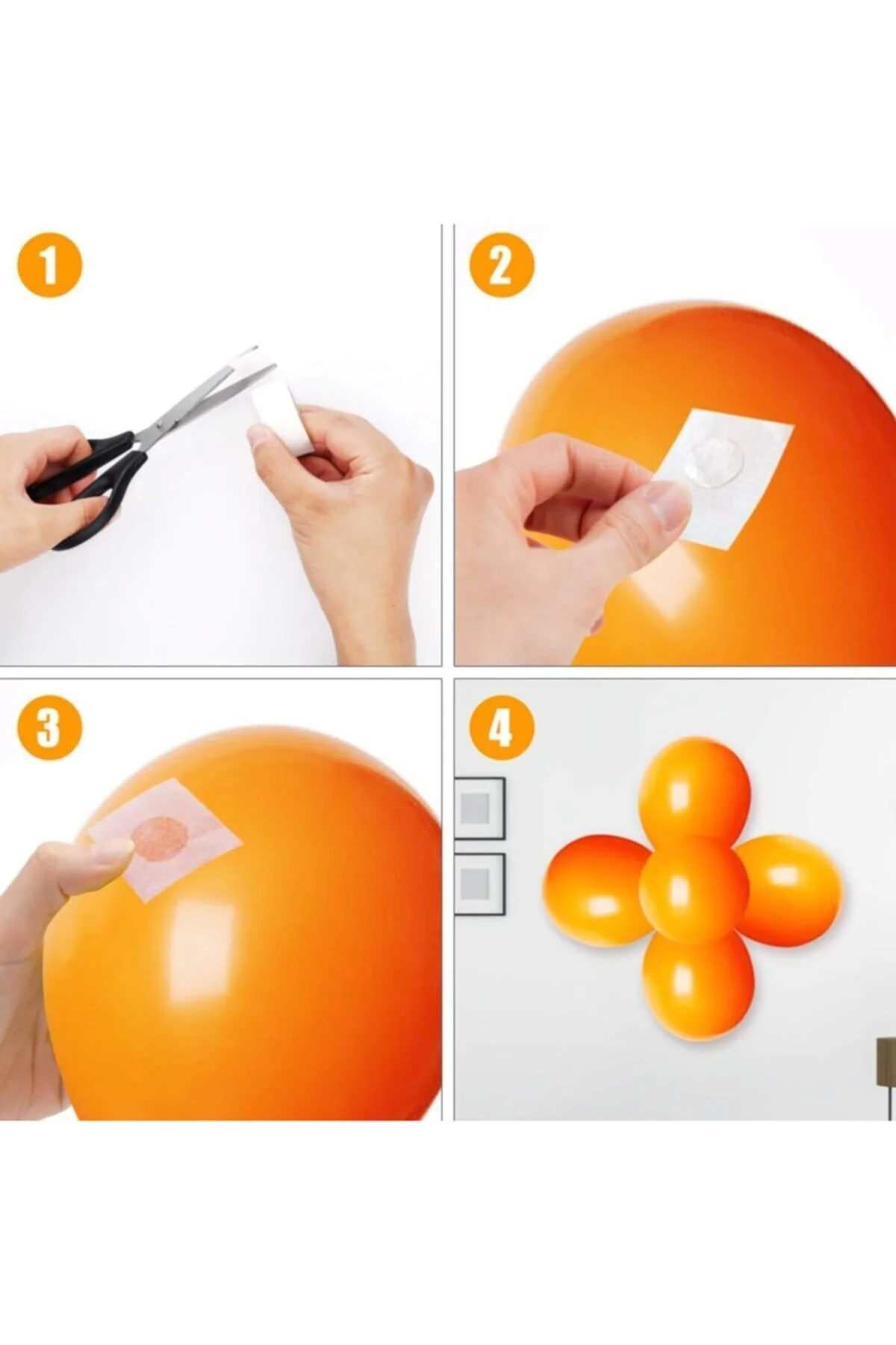 Sticker Damla Model Çift Taraflı Yapışkan Balon Yapıştırıcısı - Trend Avenue Görsel 5