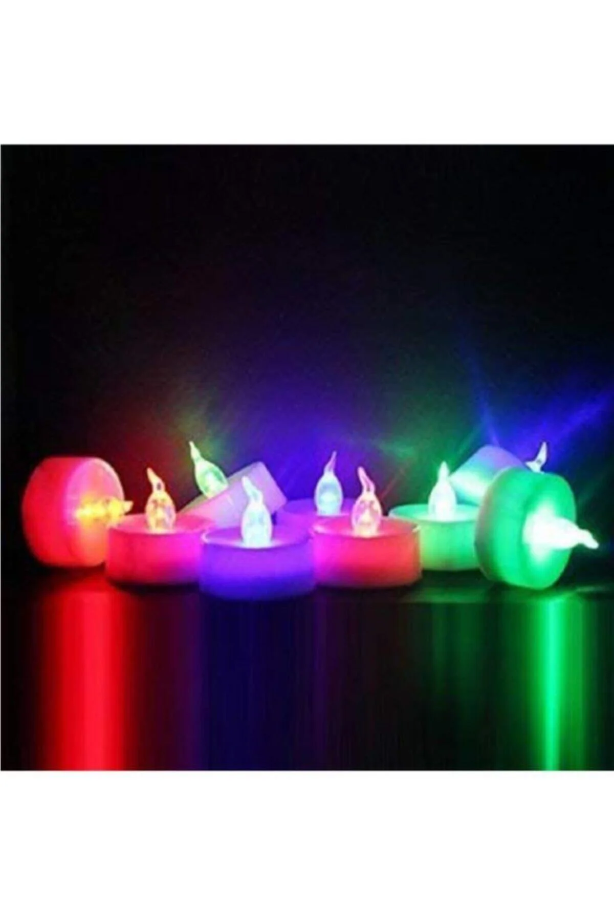 Beyaz Led Işıklı Mum - Partioutlet Görsel 3