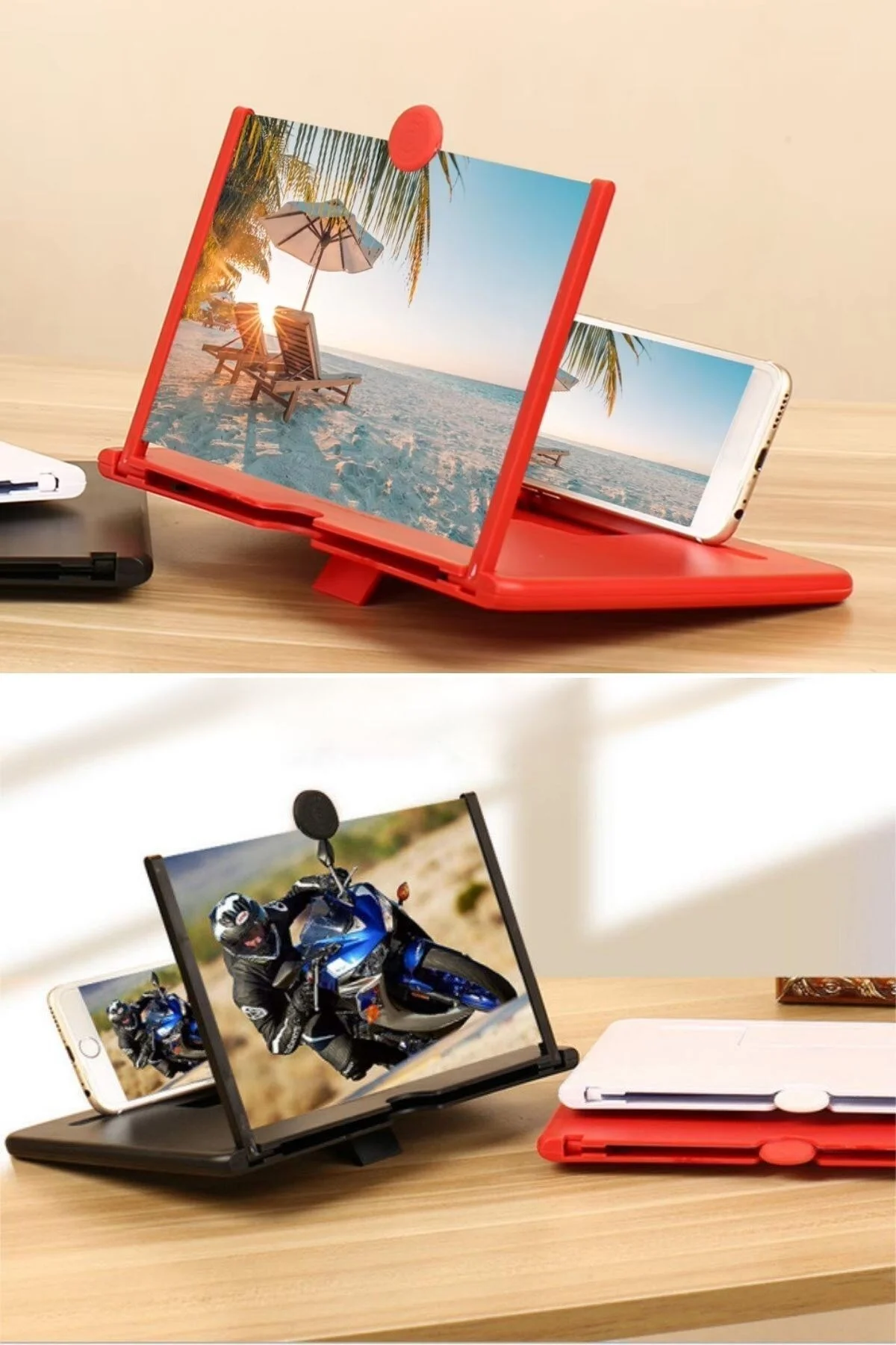 3D SİNEMA Telefon ve Tablet Ekran Aparat 3 Farklı Renk Çeşidi - Aklow akyoleticaret Görsel 5
