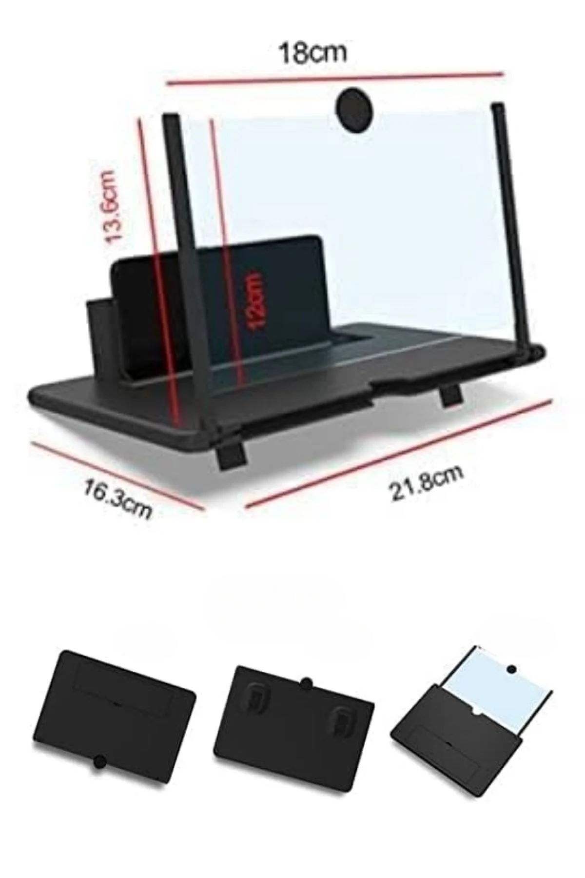 3D SİNEMA Telefon ve Tablet Ekran Aparat 3 Farklı Renk Çeşidi - Aklow akyoleticaret Görsel 8