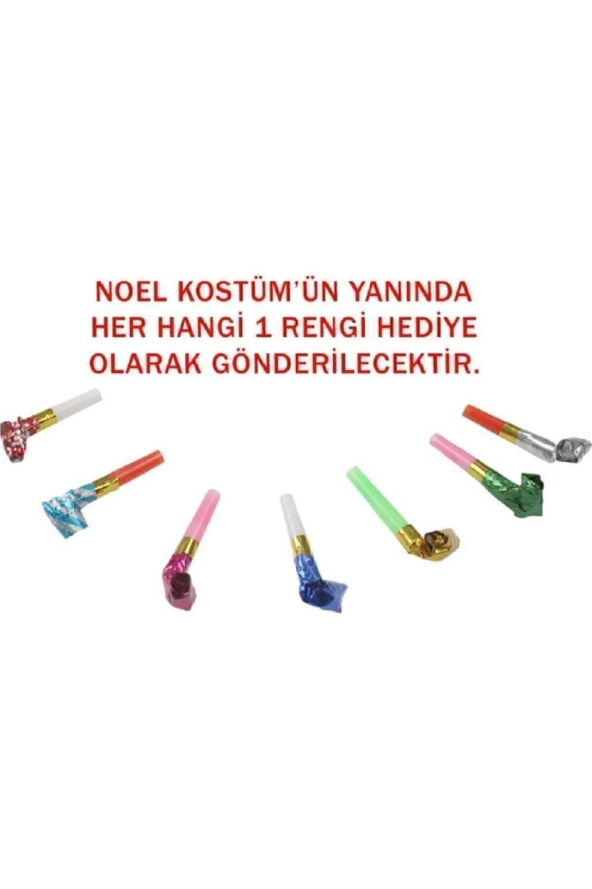 Kız Çocuk Kırmızı Noel Anne Yılbaşı Elbisesi Kostümü - Hippo Görsel 3
