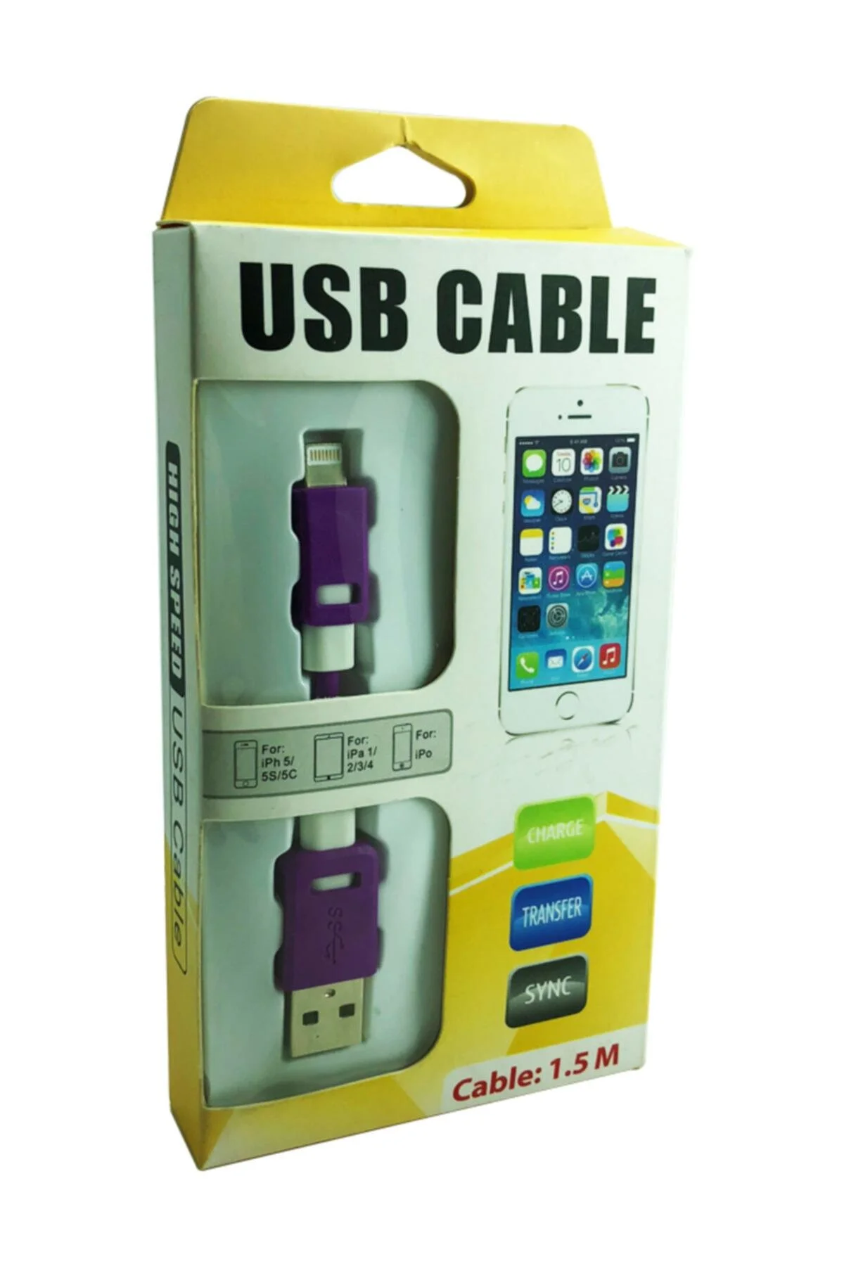 Blueinter Iphone 1,5 Metre Uzunluk Senkronize Usb Kablo - pazariz Görsel 2