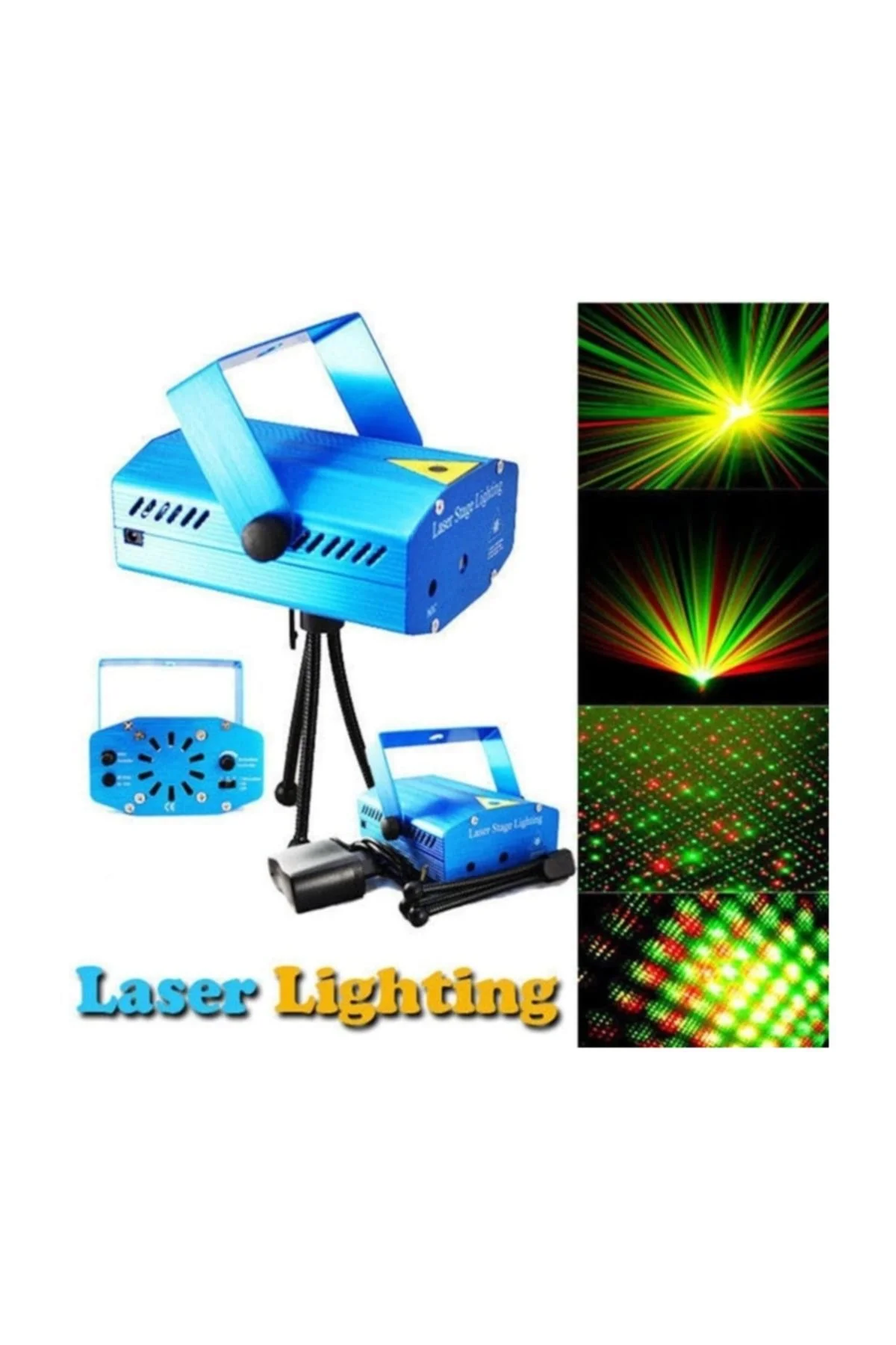 Mini Sahne Disko Lazer Işığı Ayaklı Asmalı Projektör - pazariz Görsel 2