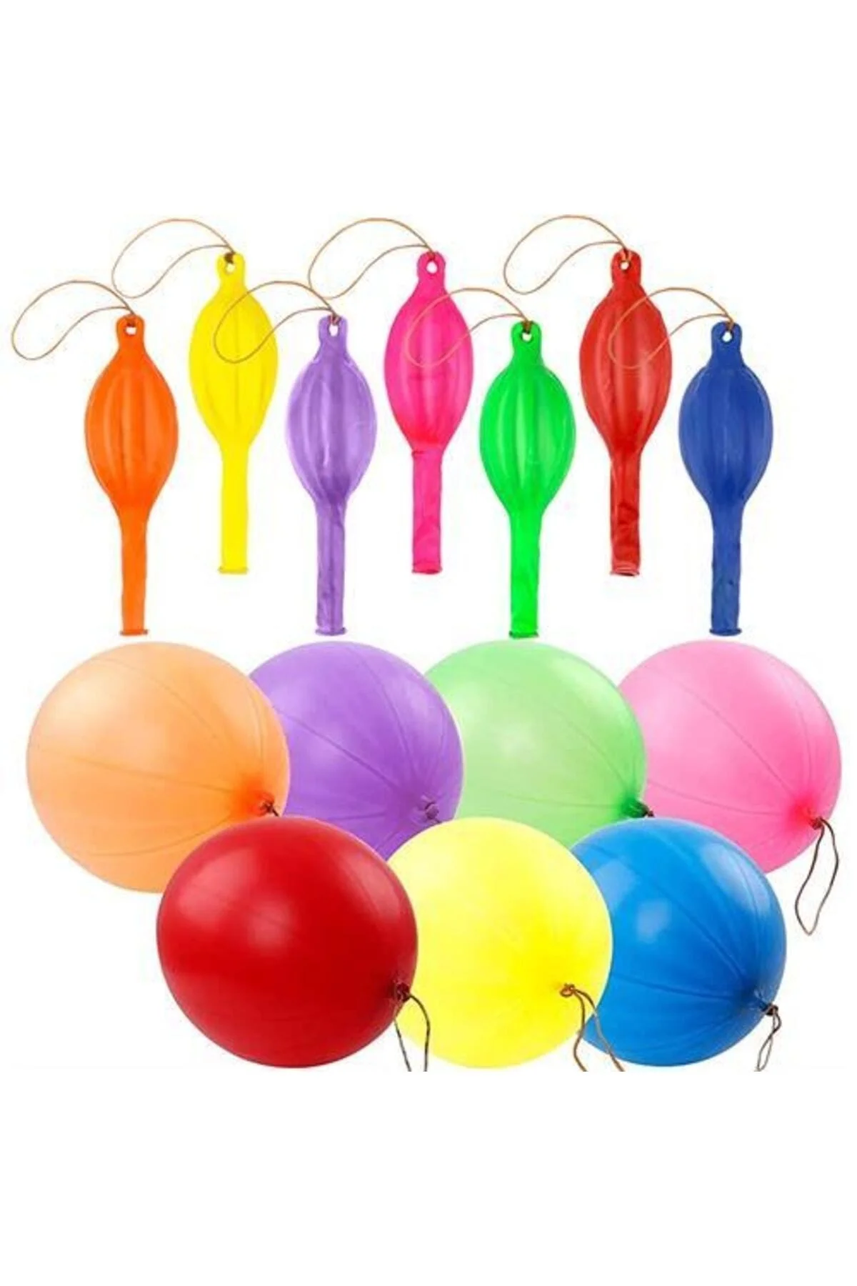 42 Adet Lateks Şişirilebilir Asılabilir Ele Geçmeli Punch Balon 716917