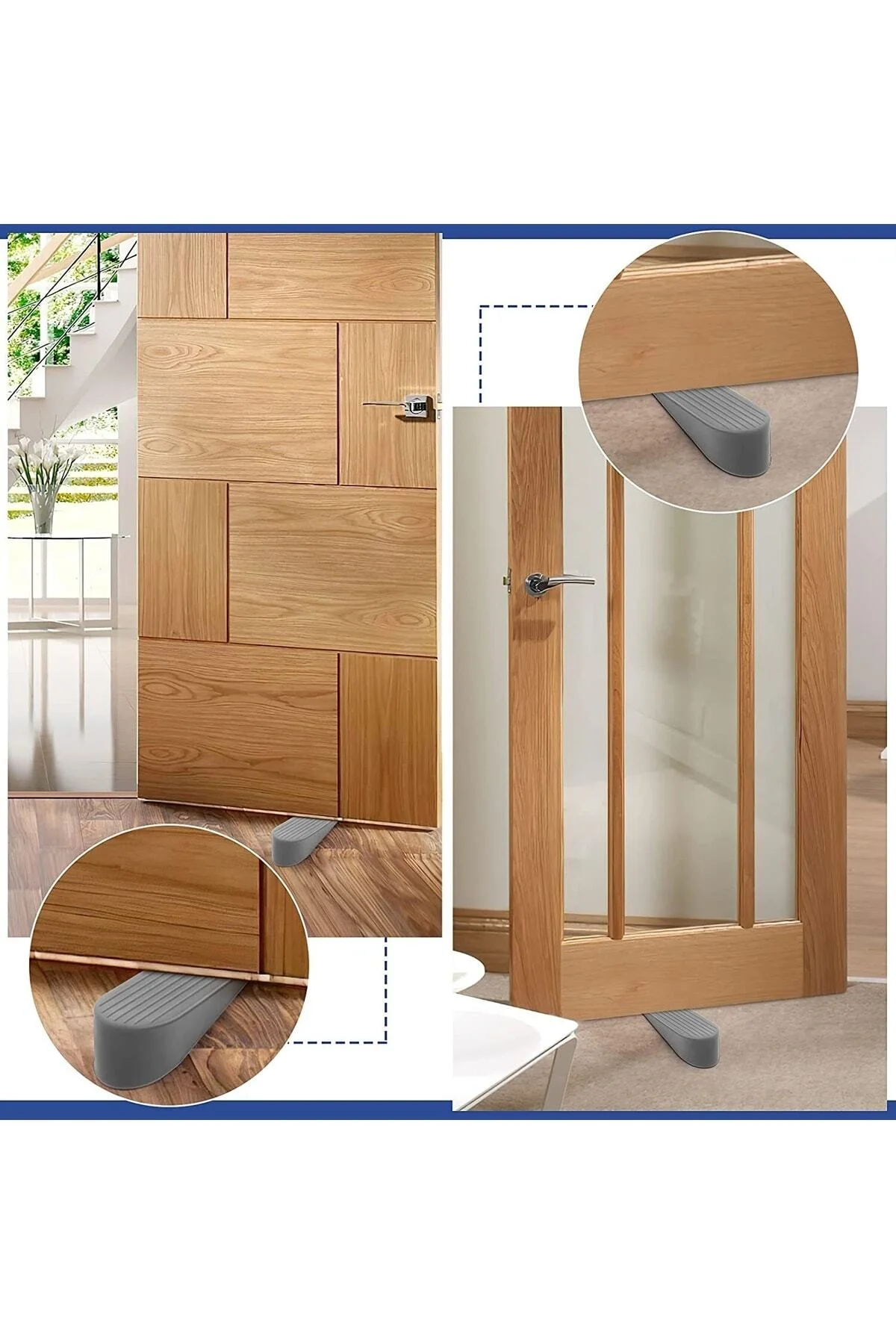 Bloque Gri 12 Adet Kauçuk Kapı Stopperi 716404 - HomeCare Görsel 2