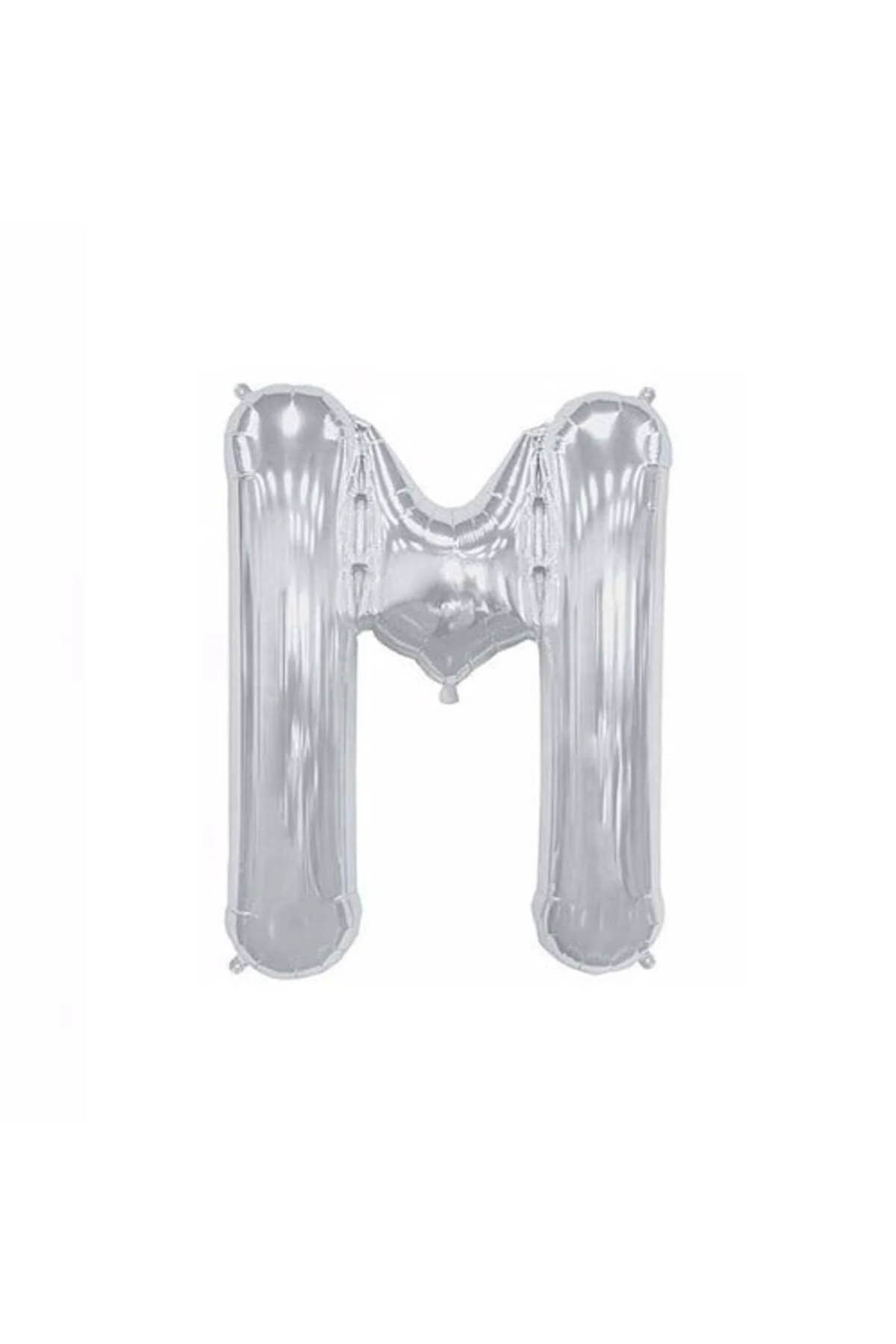 M Harf Folyo Gümüş Balon Küçük 35 Cm