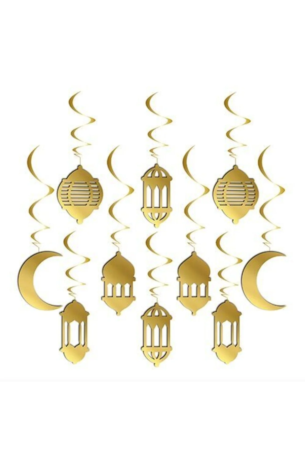 10'lu 3d Tavan Süs Ramazan Gold 10'lu