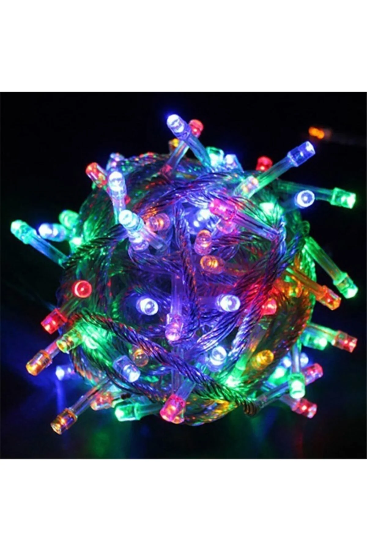 10mt Rgb 100 Led Fişli Noel Parti Yılbaşı Ağaç Dekoratif Aydınlatma Lambası Animasyonlu Süsleme