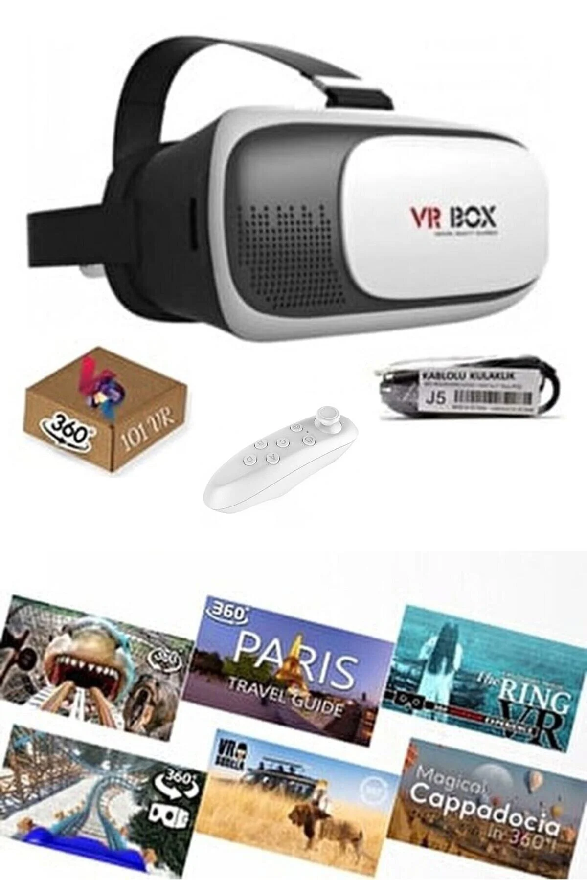 Sanal Gerçeklik Gözlüğü Ar-vr Küpü Eğlence Içerik Paketi - VR BOX Görsel 2