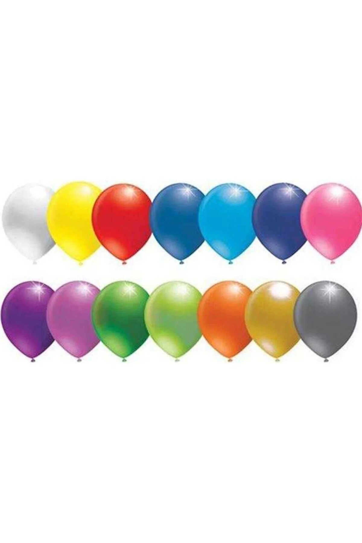 Fırsat Ayı Balon Düz 6 Inc Karışık Renkli Pakette 100 Adet
