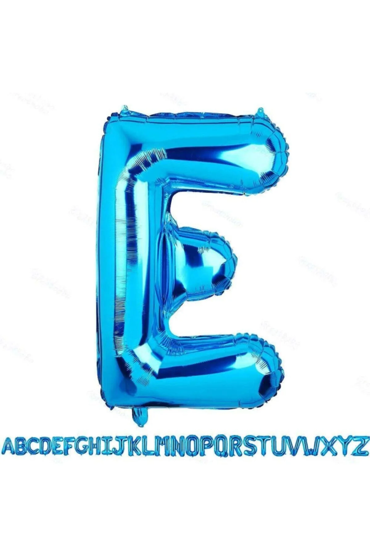 1 Metre Mavi E Harfi Folyo Harf Balon Mavi E Harf Folyo Balon E Harf Balon Günlere Özel