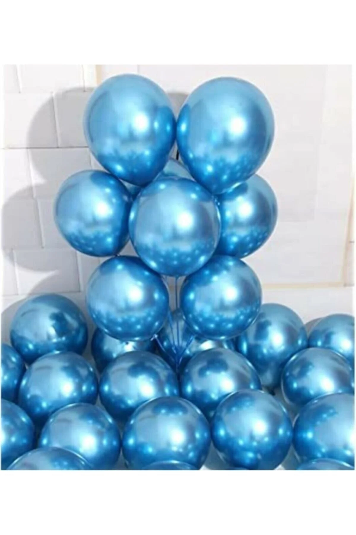 Fırsat Ayı 12 Inç Metalik Açık Mavi Balon 10'lu