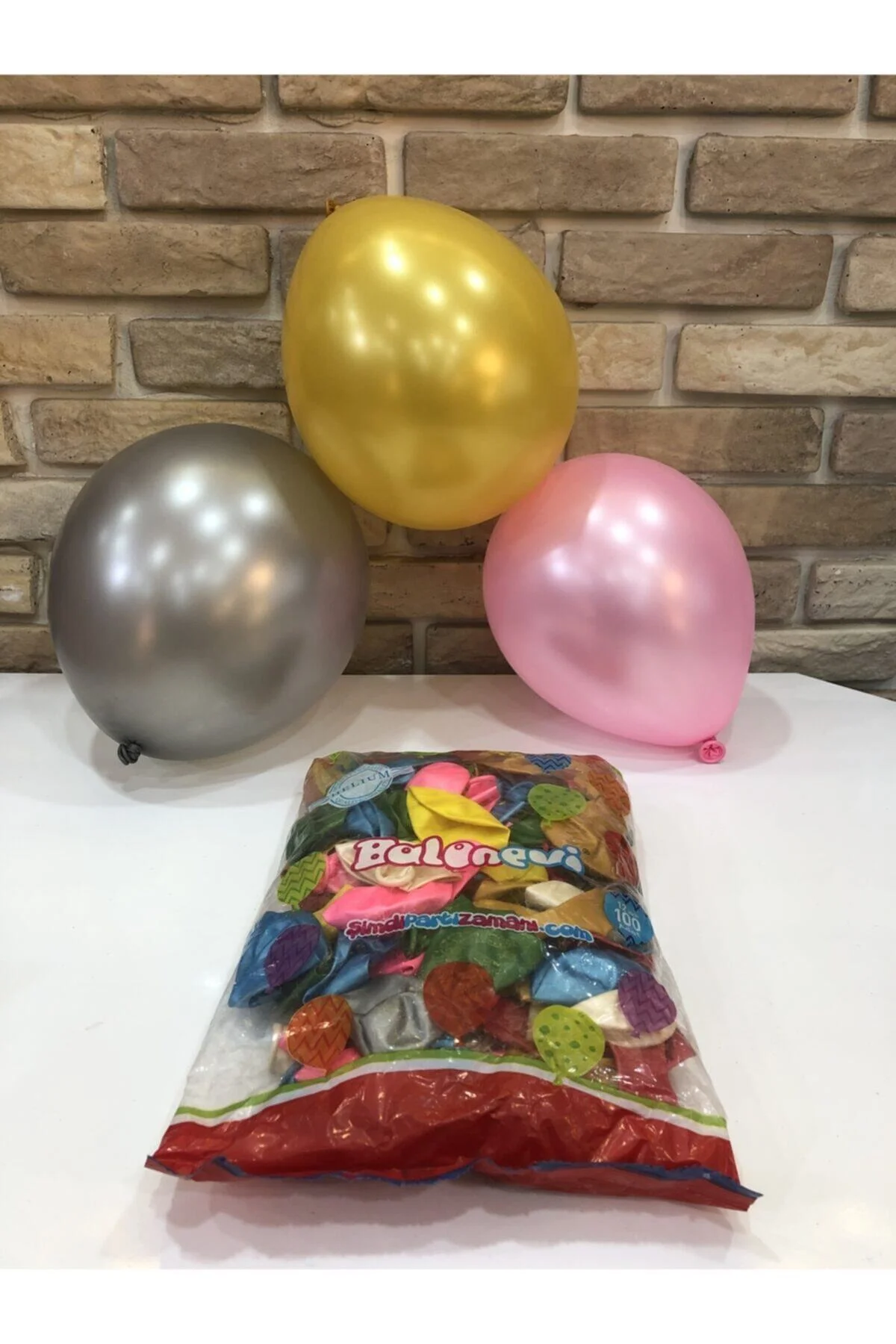 Fırsat Ayı Balon 100 Adet Şimdi Zamanı 12 Inch (100 Adet) Kapalı Ambala - Firsat Ayi Görsel 3