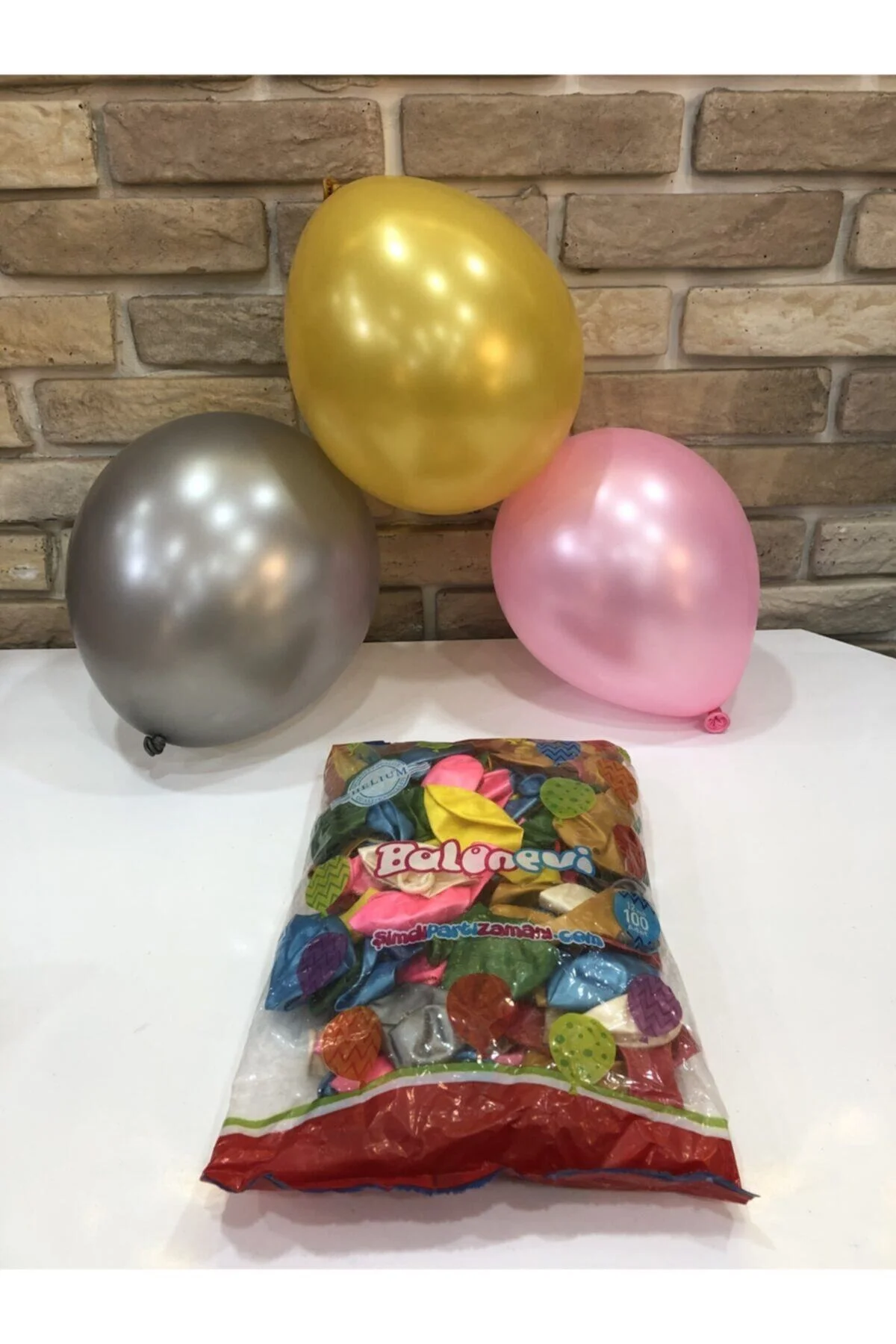 Fırsat Ayı Balon 100 Adet Şimdi Zamanı 12 Inch (100 Adet) Kapalı Ambala - Firsat Ayi Görsel 2