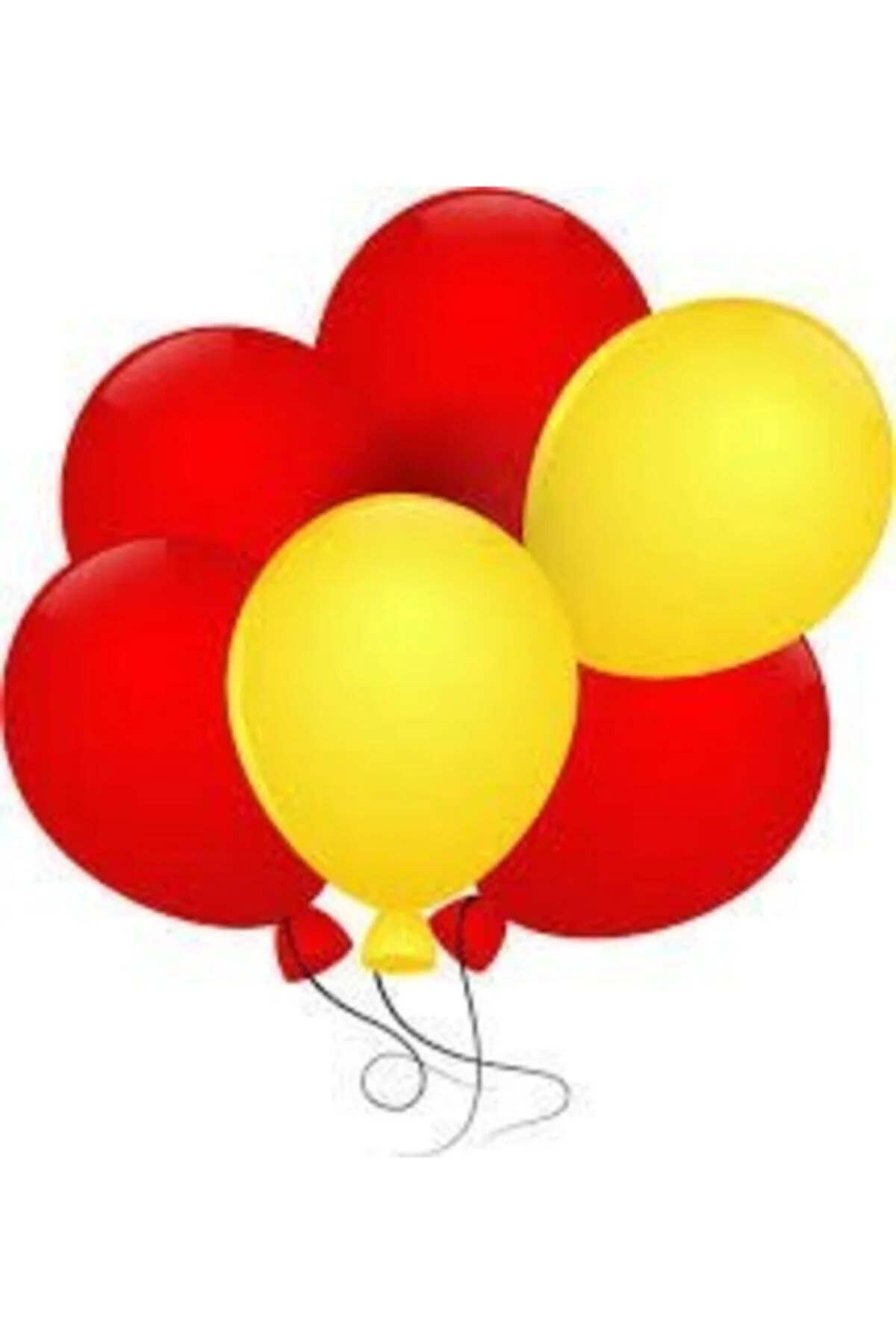 Fırsat Ayı 50 Adet Metalik Sedefli Uçan Balon Sarı - Kırmızı Karışık Balon - Firsat Ayi Görsel 2