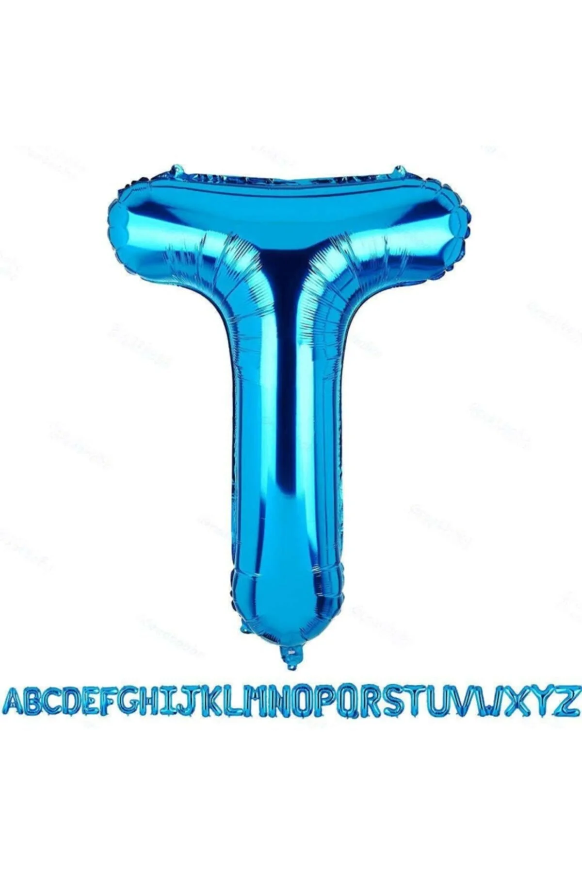 Fırsat Ayı 1 Metre Mavi T Harfi Folyo Harf Balon Mavi T Harf Balon Ultra Dev Balon