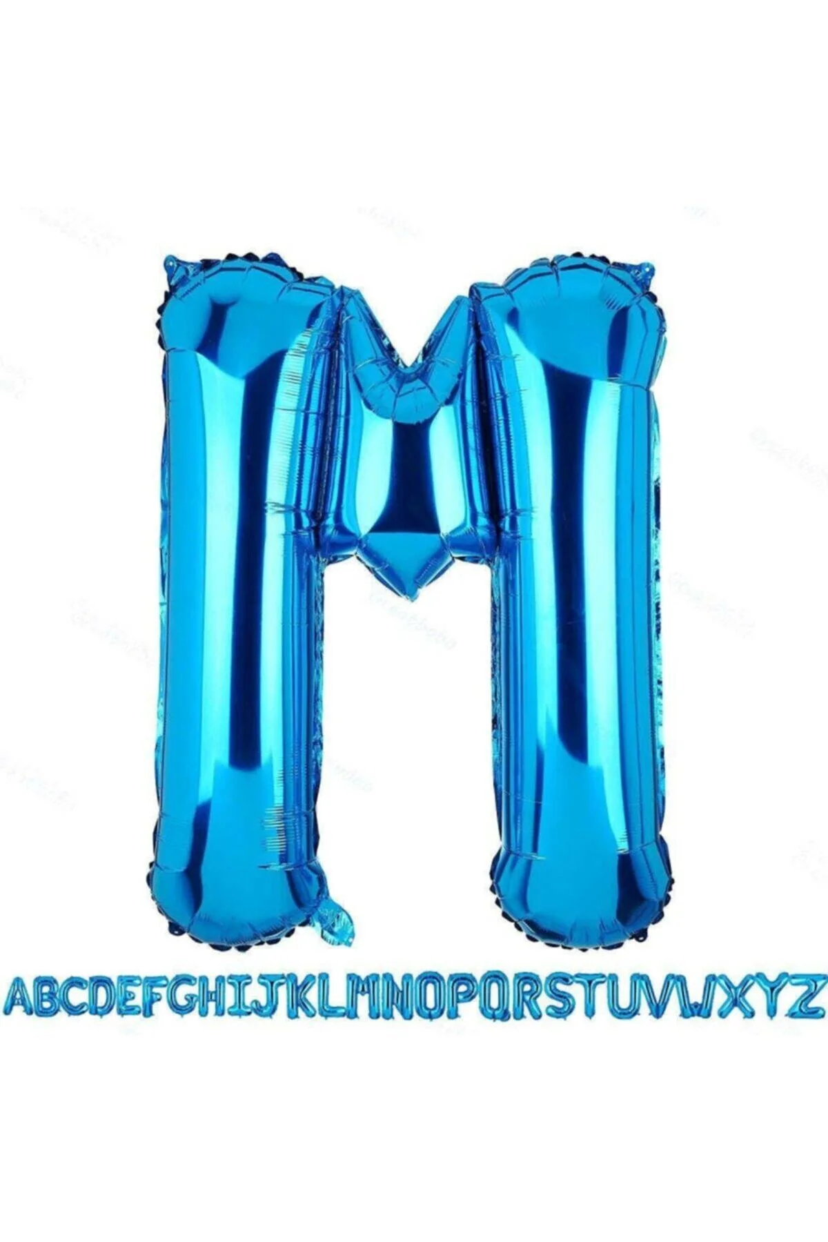 Fırsat Ayı 1 Metre Mavi M Harfi Folyo Harf Balon Mavi M Harf Organizasyon Balonu Mavi