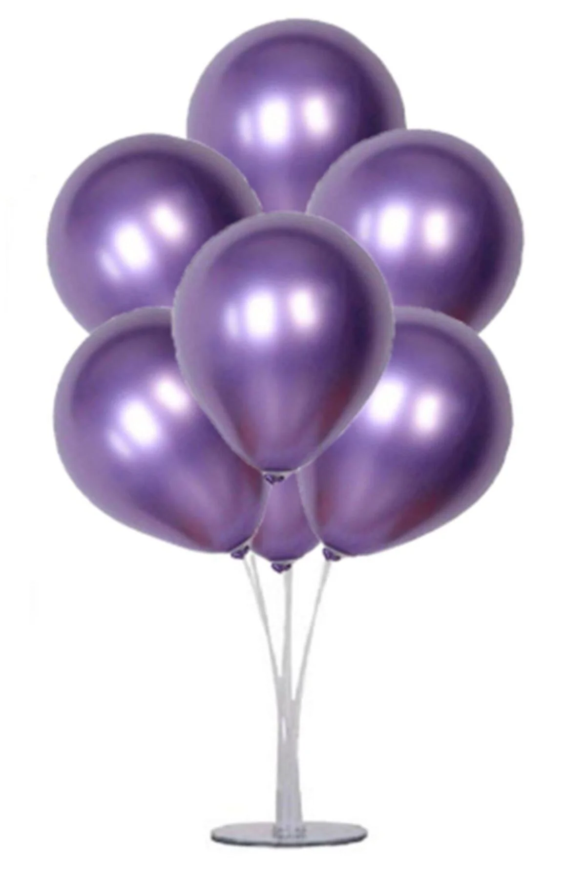 Fırsat Ayı Metalik Balon Mor (20 Adet) - Firsat Ayi Görsel 2