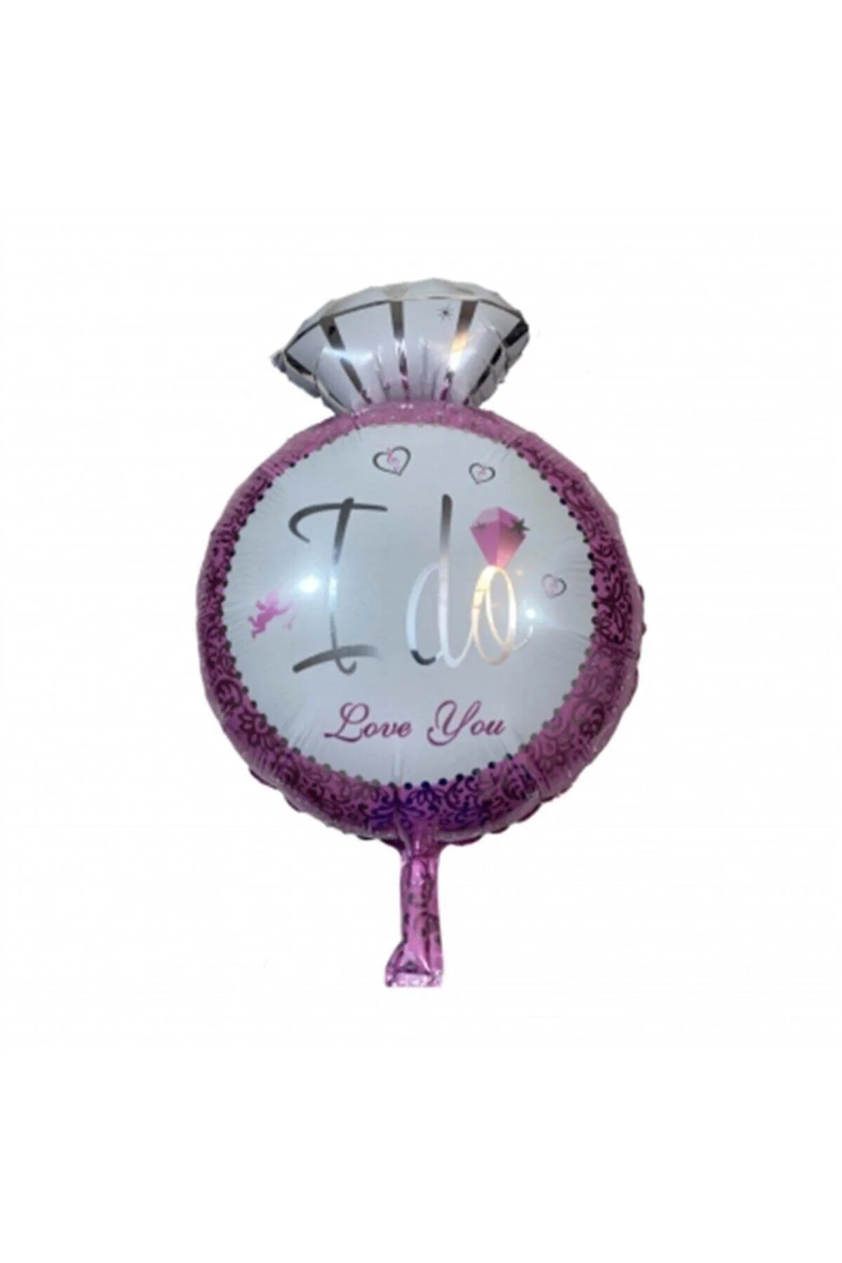 Fırsat Ayı Tek Taş Yüzük Figürlü Folyo Balon 18 Inç Pembe