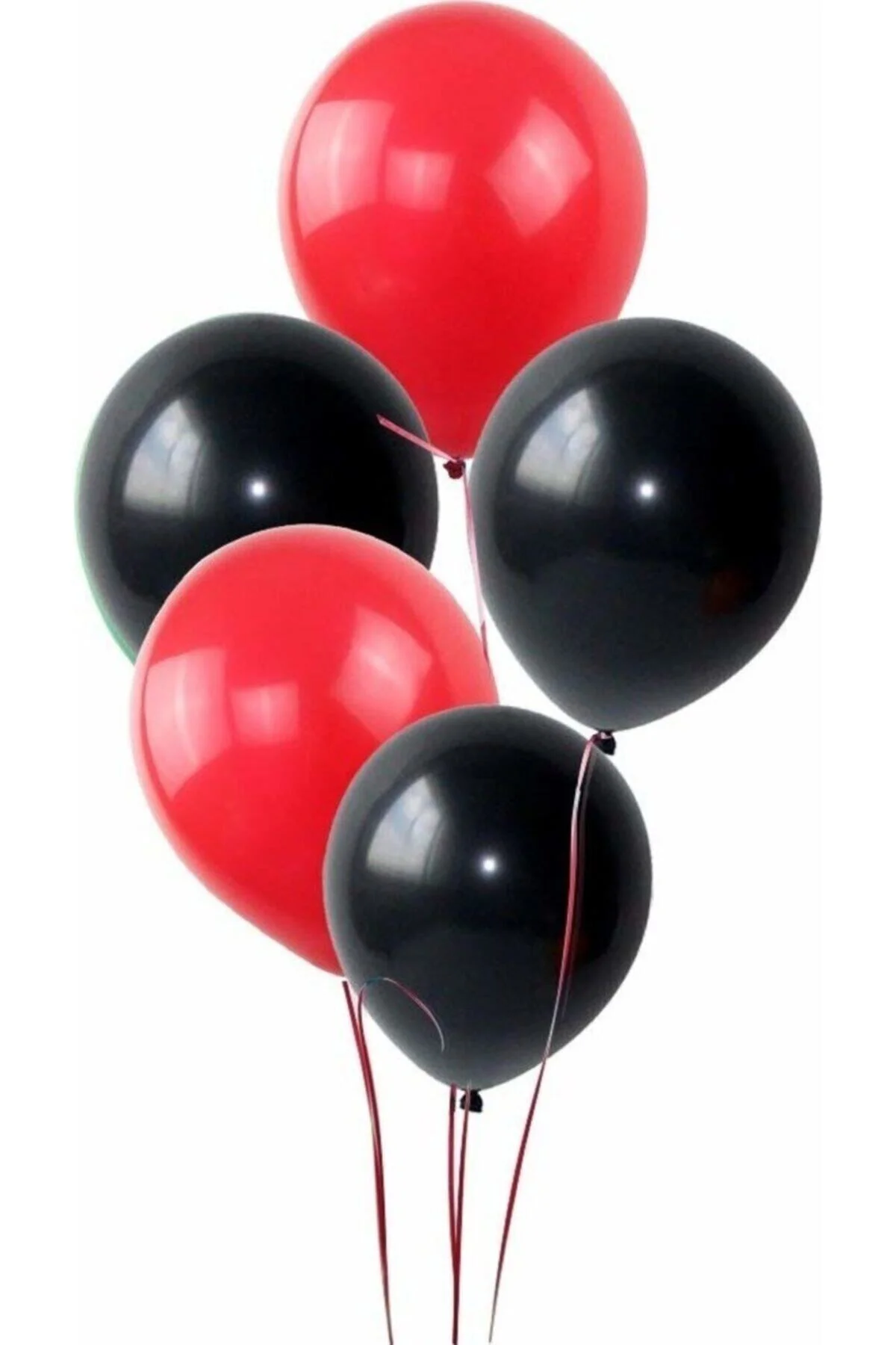 Fırsat Ayı Balon Metalik Sedefli Balon 25 Kırmızı 25 Siyah Karışık 50 Adet - Firsat Ayi Görsel 2