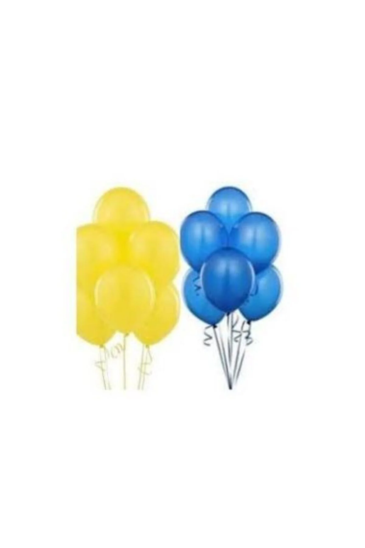 Fırsat Ayı 100 Adet Metalik Sedefli Sarı Lacivert Karışık Balon - Firsat Ayi Görsel 3