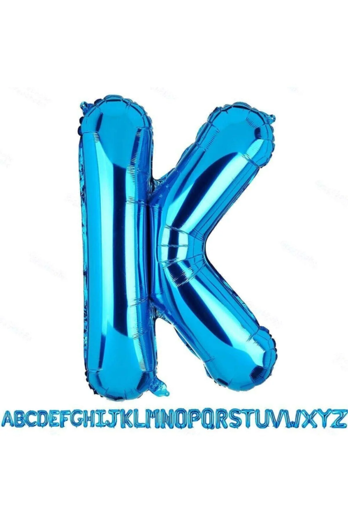Fırsat Ayı 1 Metre Mavi K Harfi Folyo Harf Balon Mavi K Harf Folyo Balon Kına Gecesi Balonu Mavi