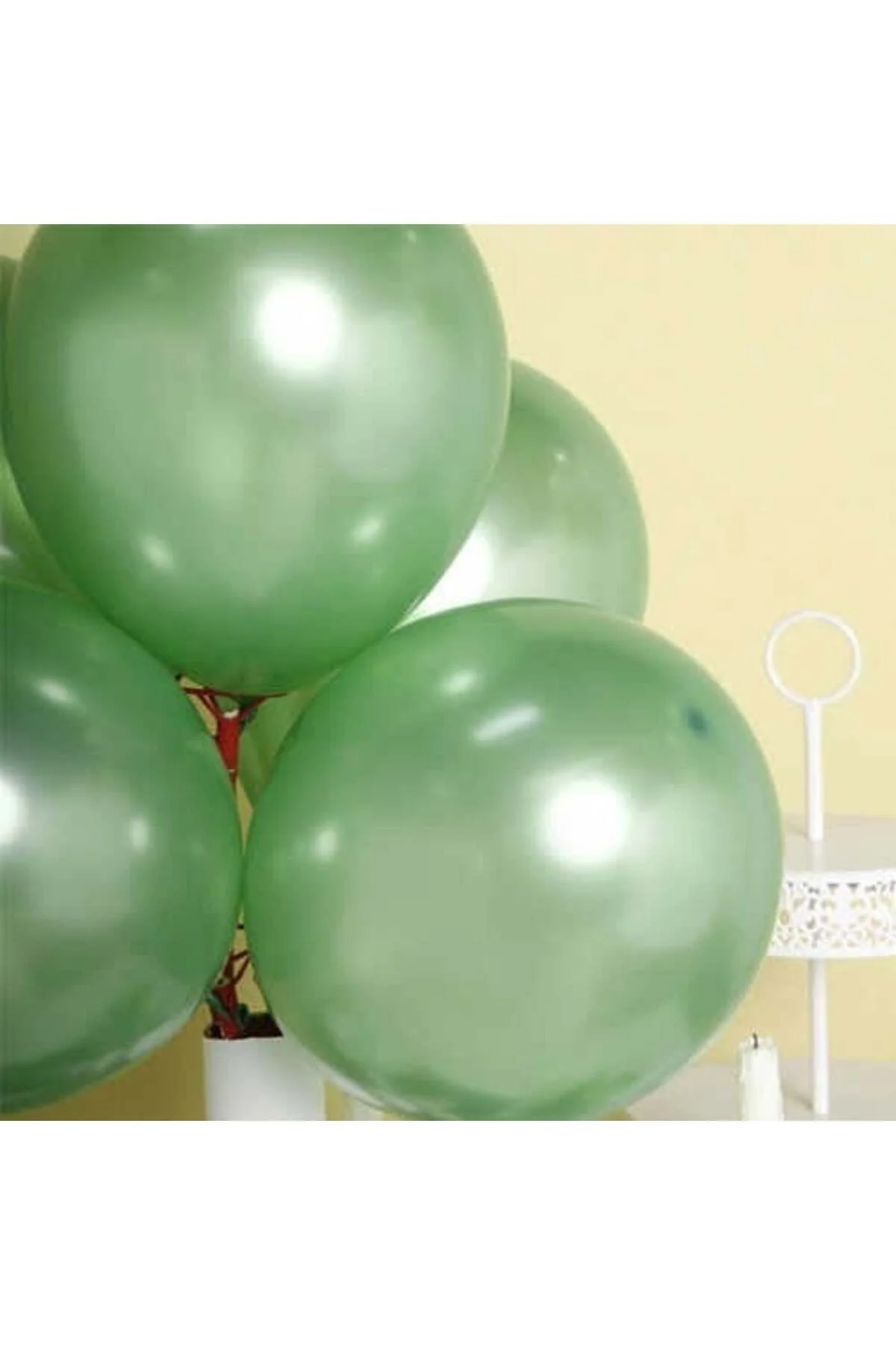 Koyu Yeşil Metalik Balon 100 Adet - Partioutlet Görsel 2