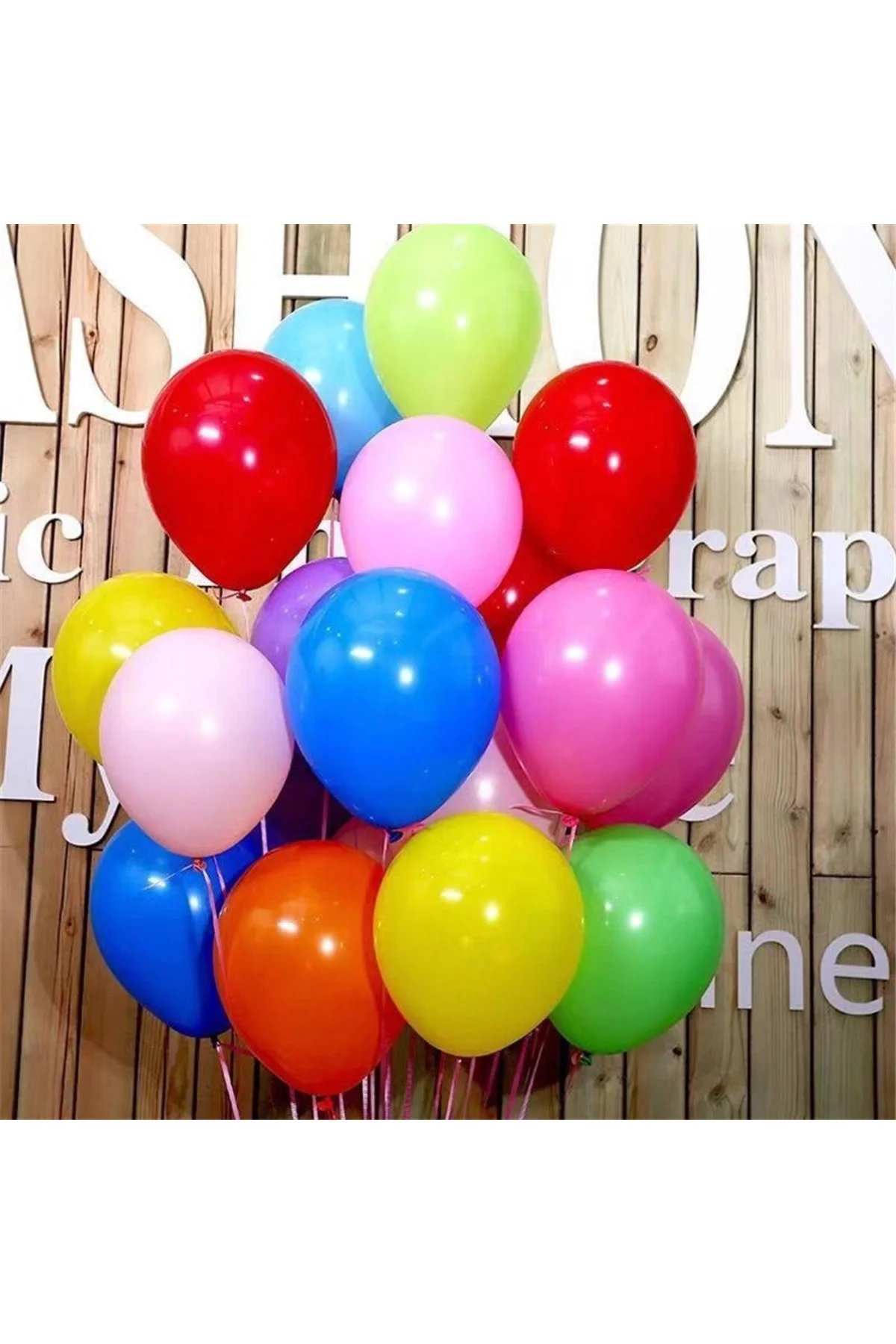 Metalik Balon Parti Organizasyon Balonu 12 İnç Düğün Doğum Günü Dekorasyon 30 Adet - pazariz Görsel 5