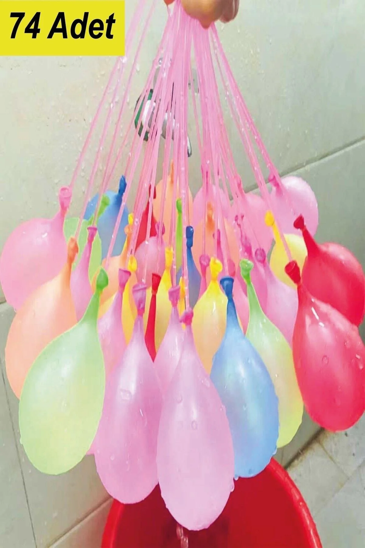74 Adet Su Balonu Ve Su Balon Sihirbazı Doldurma Aparatı