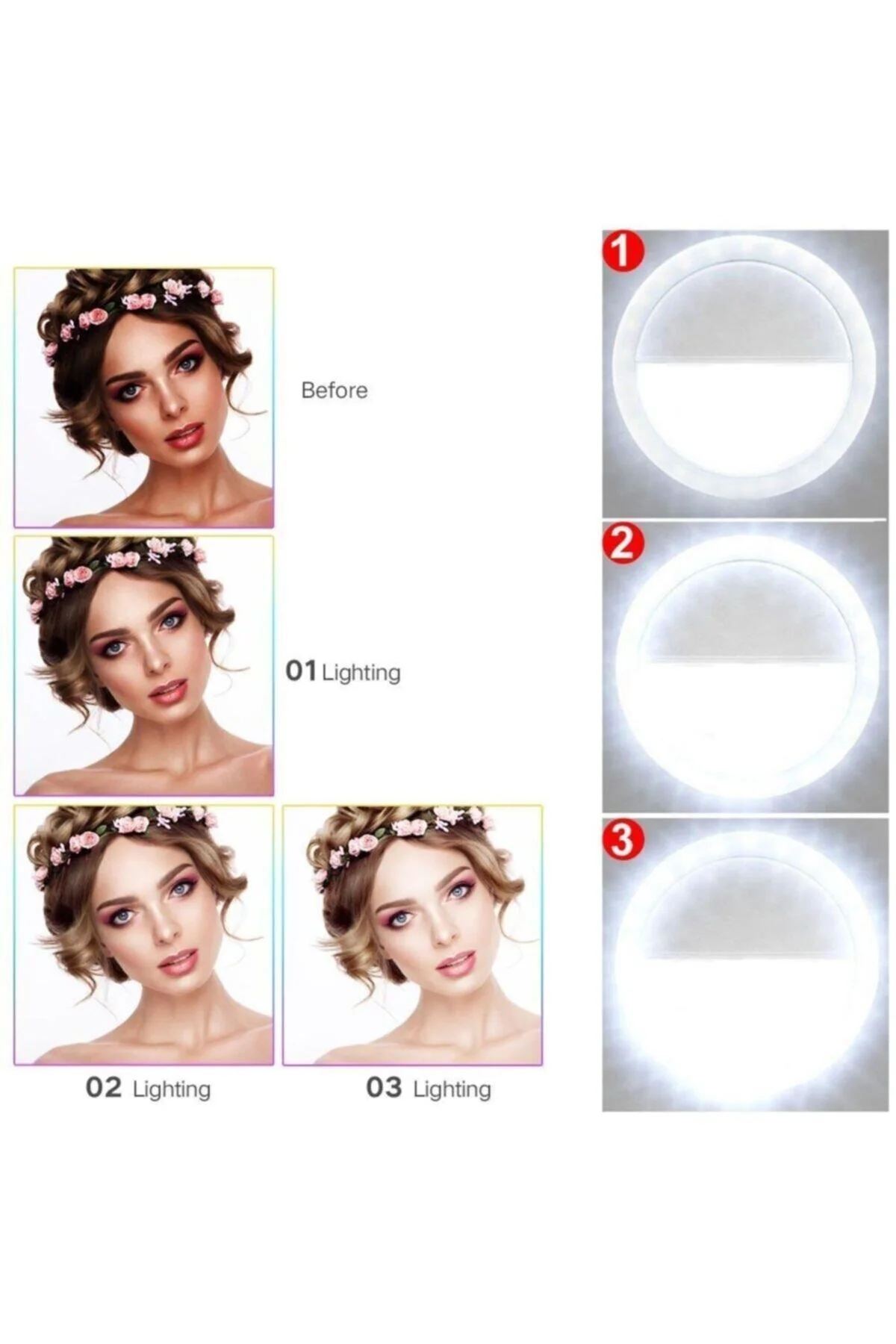 Selfie Işığı Light Ring - pazariz Görsel 7