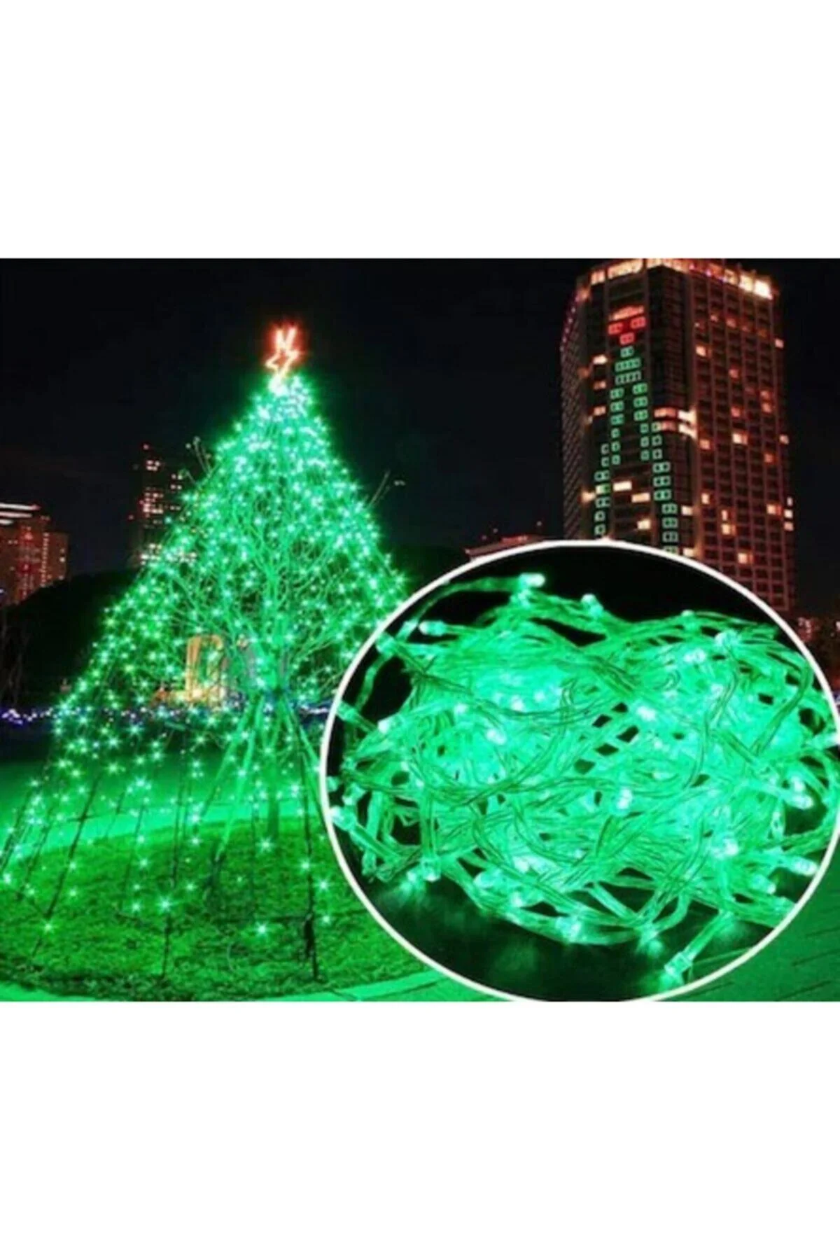 Yeşil Led Animasyonlu 12 Mt (EKLEMELİ) - alayımbari Görsel 4