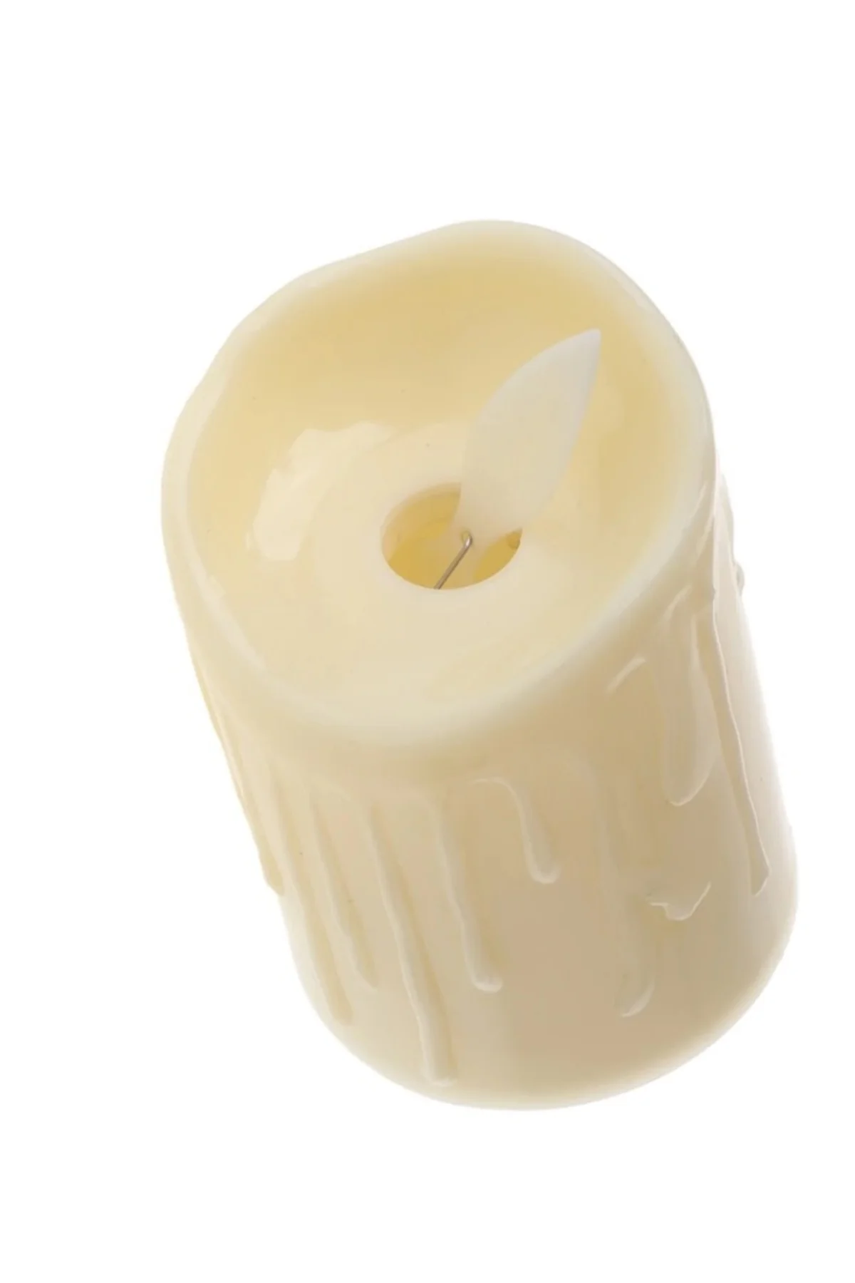 Alevli Led Mum Hareketli Alev Görünümlü Dekoratif Mum - 3lü Set - rennway Görsel 3