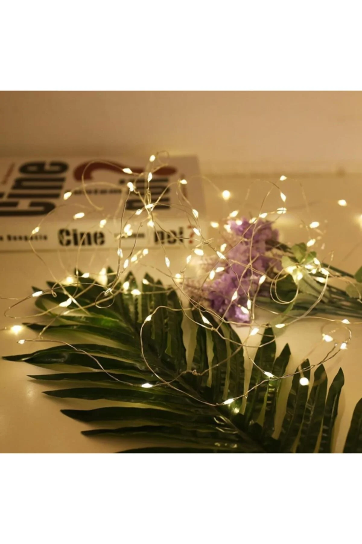 Peri Led Işık 10 Metre (sarı) Pilli Aydınlatma Şerit Led Saçak Spot Süsleme - rennway Görsel 3