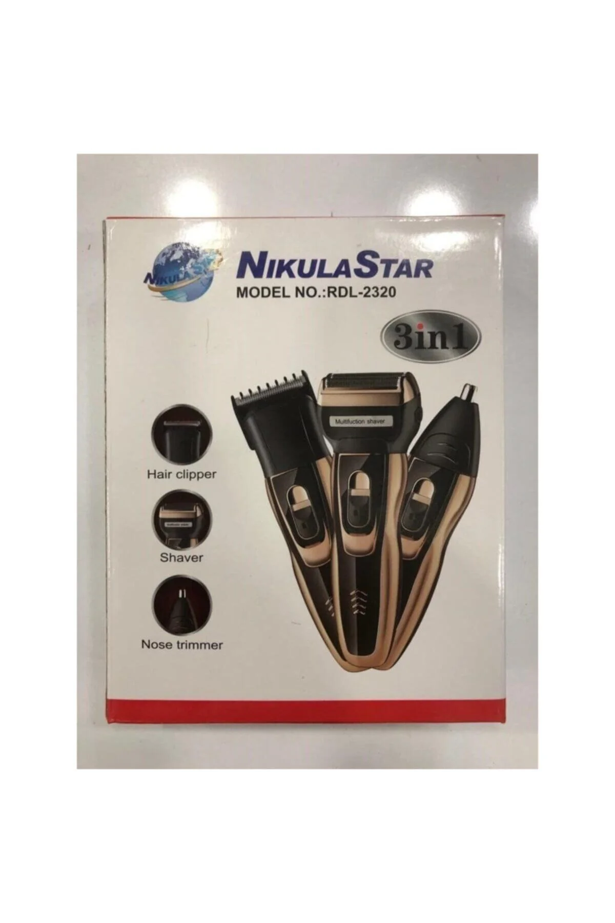 Erkek Bakım Kiti 3 Başlıklı Traş Makinesi Seti Nıkulastar Rdl2320