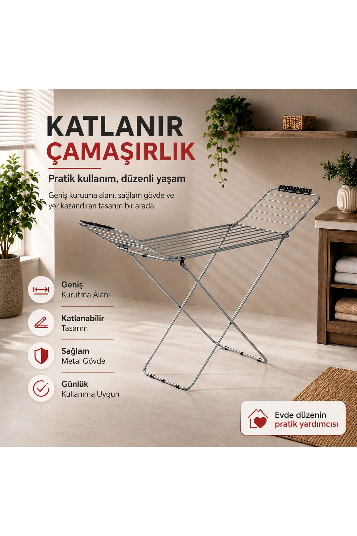Nk-0615 Sweetie Lüx Çamaşır Kurutma Askısı