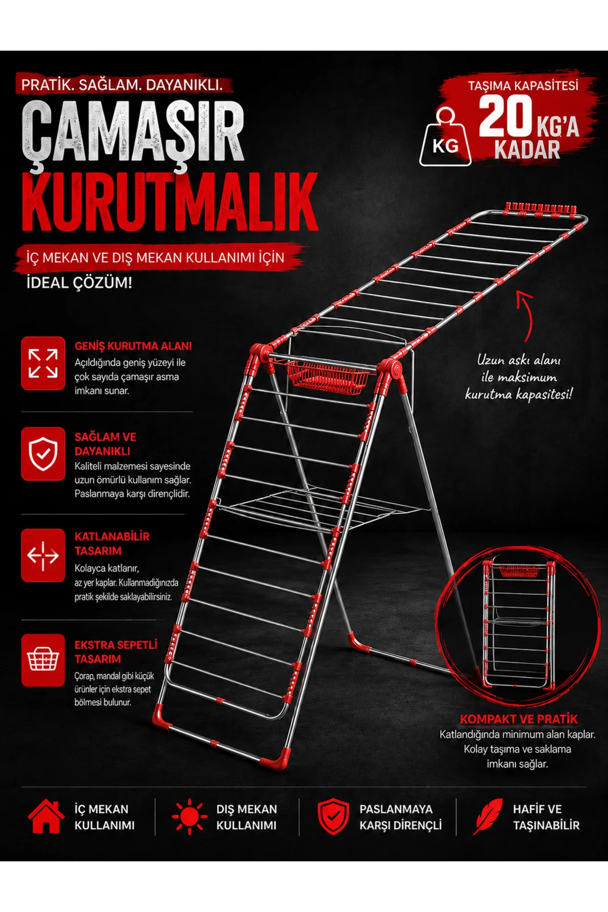Calista Çamaşır Kurutma Askısı - NOKHBA Görsel 3