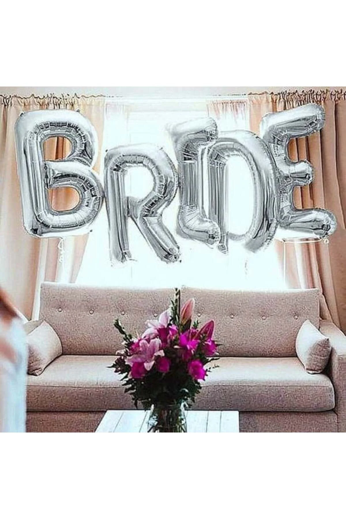I Harf Folyo Balon Gümüş 100 Cm - Partioutlet Görsel 3