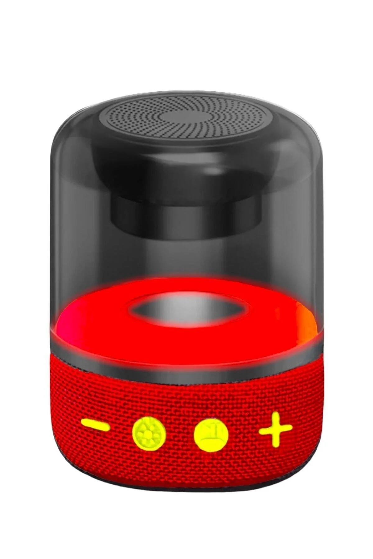 Işıklı Bluetooth Hoparlör Ses Bombası Yüksek Ses Yeni Nesil 2023 Version Kırmızı