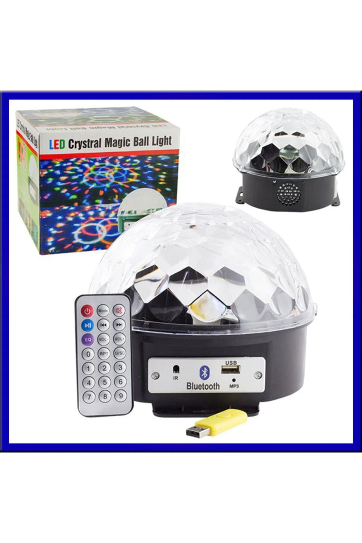Crystral mp3 Led Magıc Ball Disko Topu- Projeksiyonlu Gece Lambası - alayımbari Görsel 2